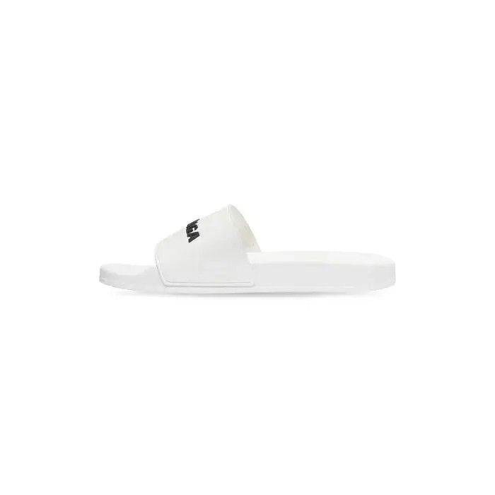 Balenciaga o1bcso1str0426 Pool Slide Sandals in White Size US 10 / EU 43 - 3 Thumbnail