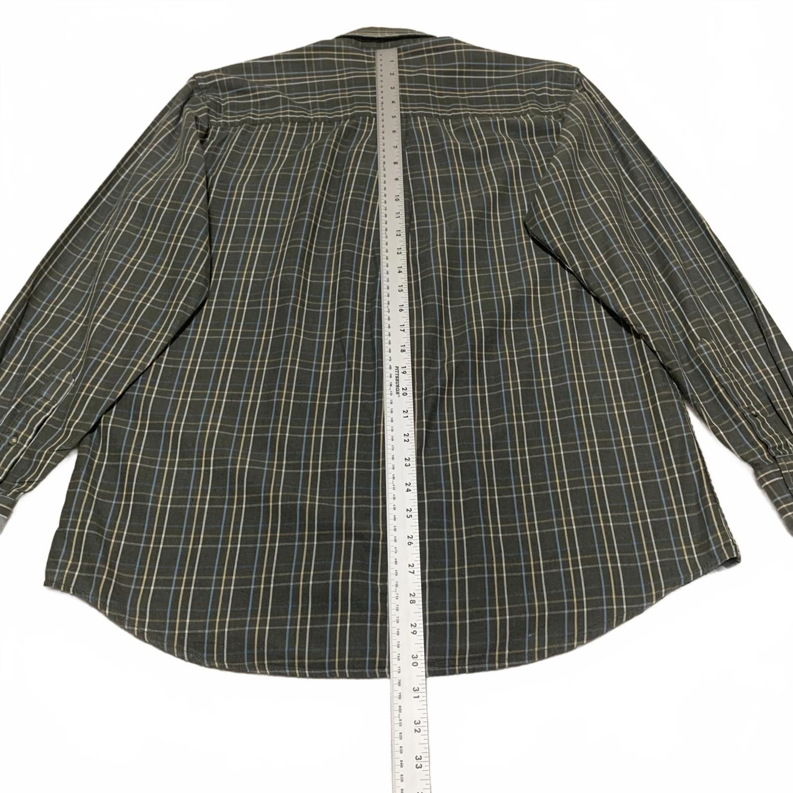 Savile Row Vintage Y2K Savile Row Men's M Plaid Olive Shirt Size US M / EU 48-50 / 2 - 9 Thumbnail