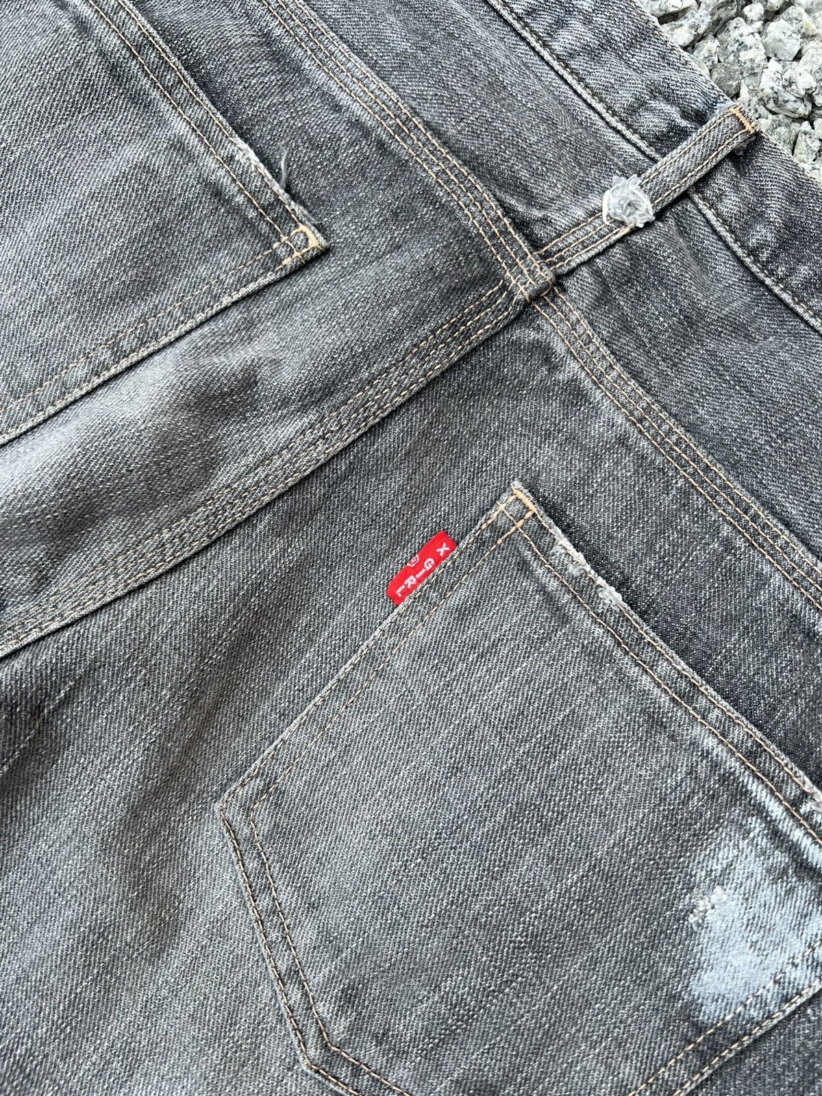 If Six Was Nine Vintage X-Girl Faded Black Jean Size US 30 / EU 46 - 15 Thumbnail