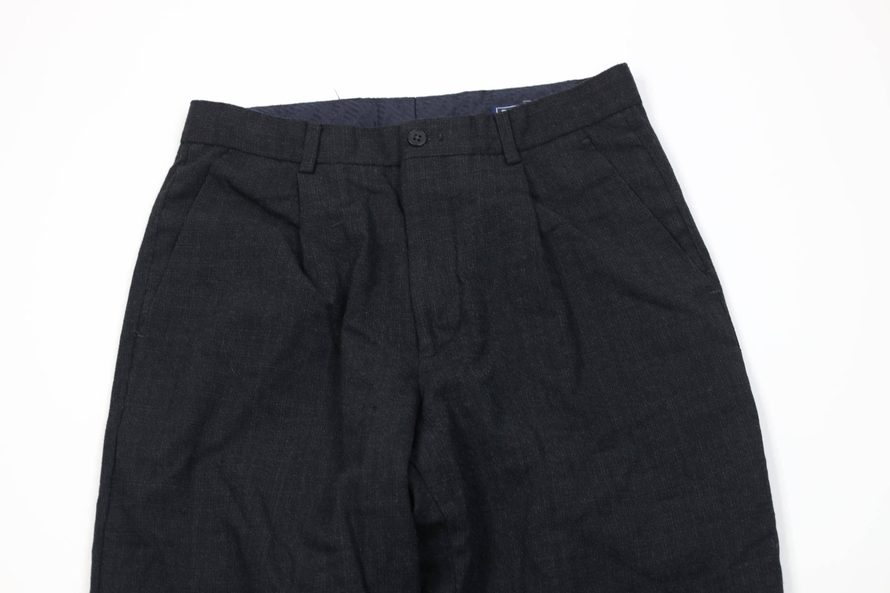 Vintage Vintage 90s Streetwear Straight Leg Chino Pants Dark Gray Size US 29 - 2 Thumbnail