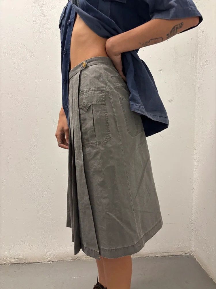 Undercover Under Cover Jun Takahashi pleated skirt ss99 ‘Relief’ Size 23" - 3 Thumbnail