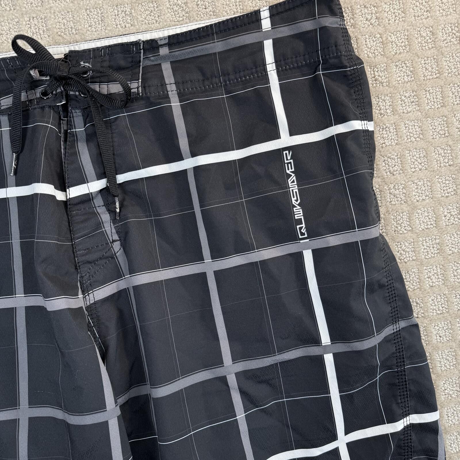 Quiksilver Quiksilver Board Shorts Plaid Swim Trunks XL 39 Size US 36 / EU 52 - 2 Thumbnail