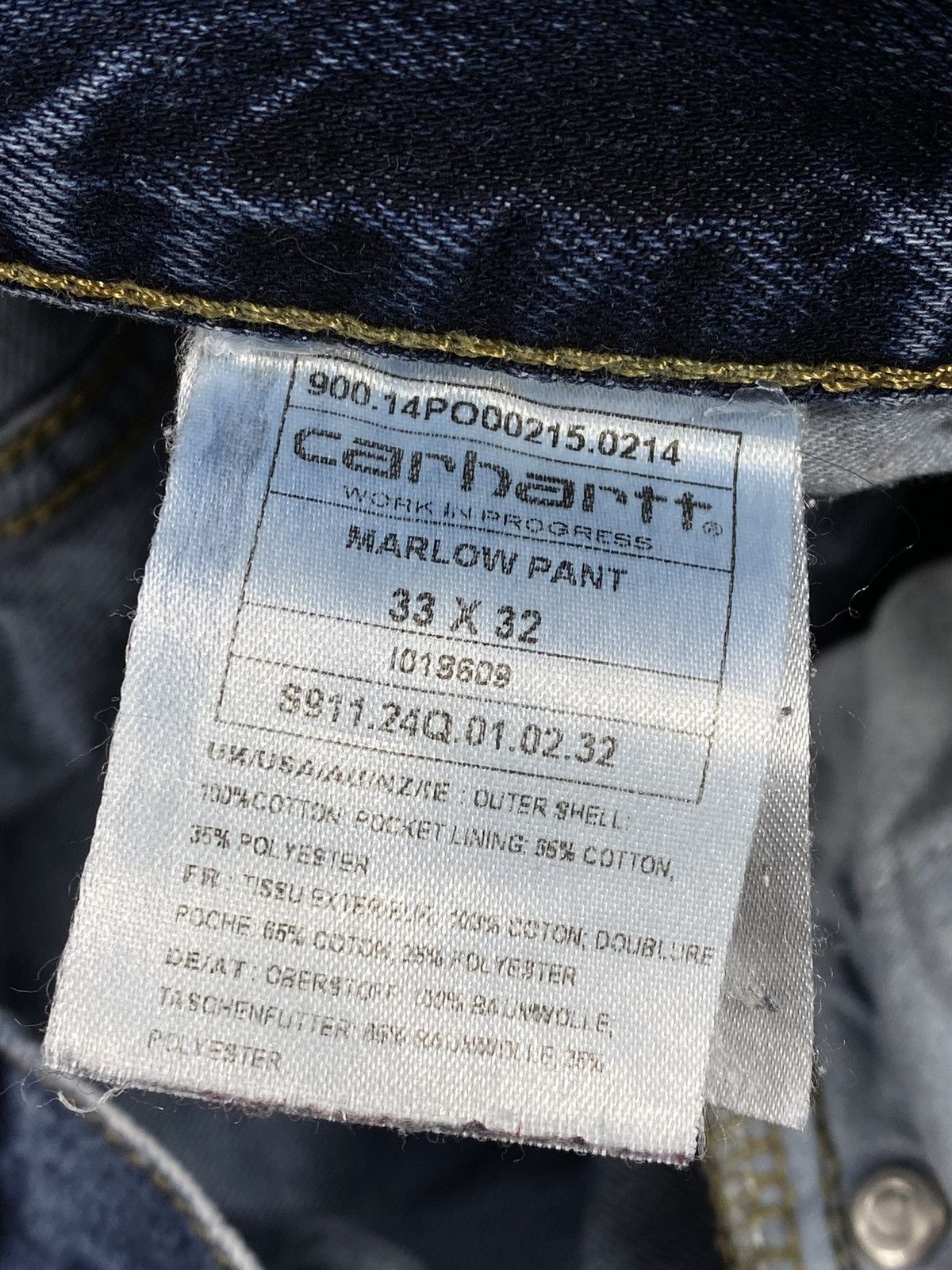 Carhartt 🔥LASTDROP🔥 Carhartt Stonewashed Straight Marlow Jeans Pants Size US 33 - 21 Thumbnail