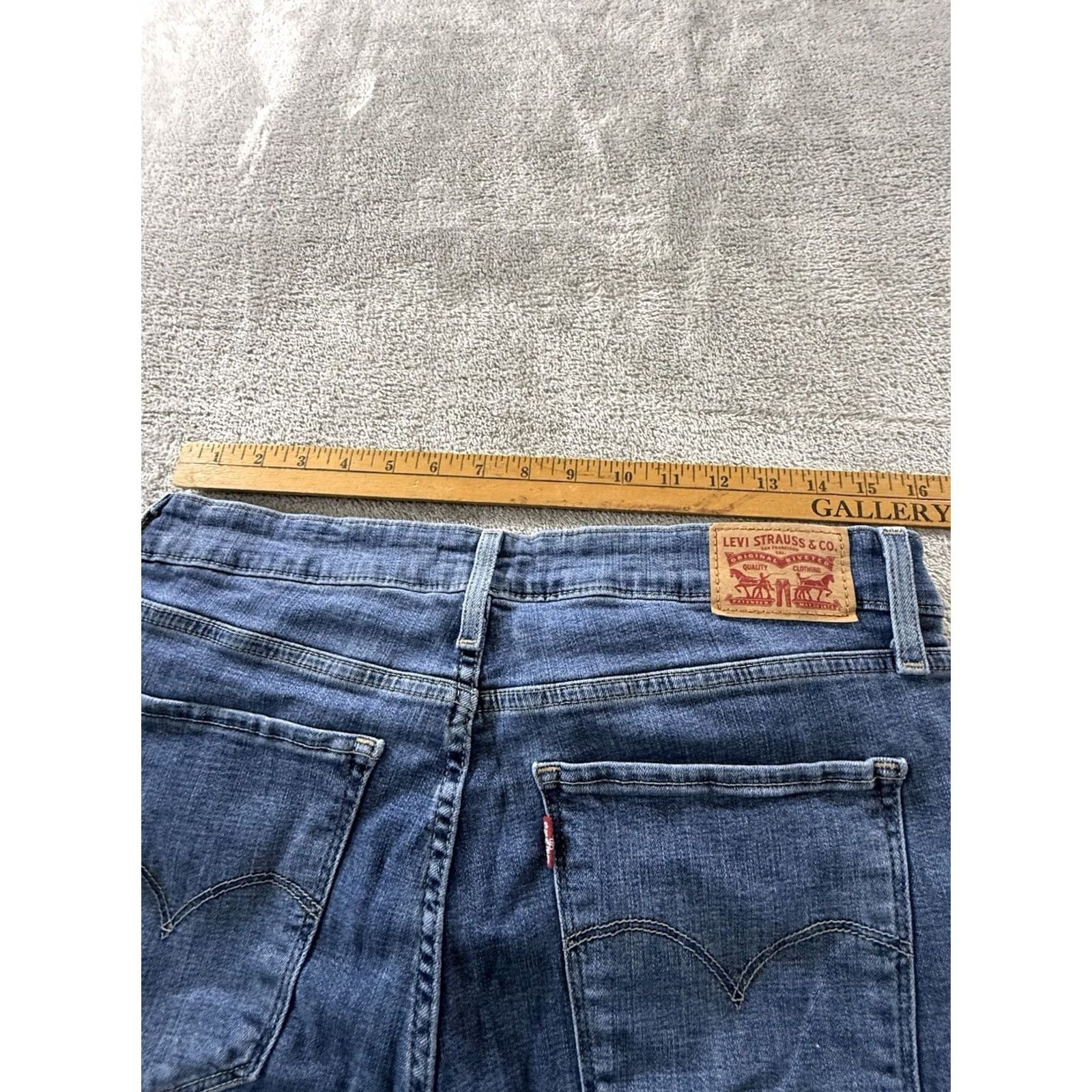 Levi's Levi's Jeans Bootcut 32 Blue High Rise Womens Regular Inseam 32 Hippie Rodeo Cowboy Concert 725 Size 24" / US 00 / IT 34 - 5 Thumbnail