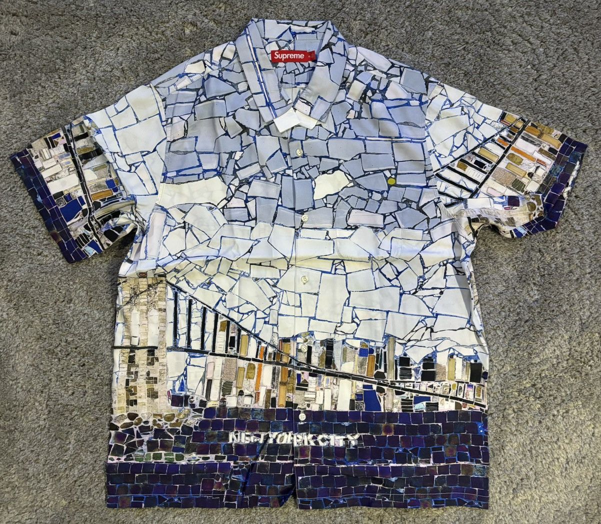 Supreme Mosaic S/S Shirt Multicolor L - メンズ