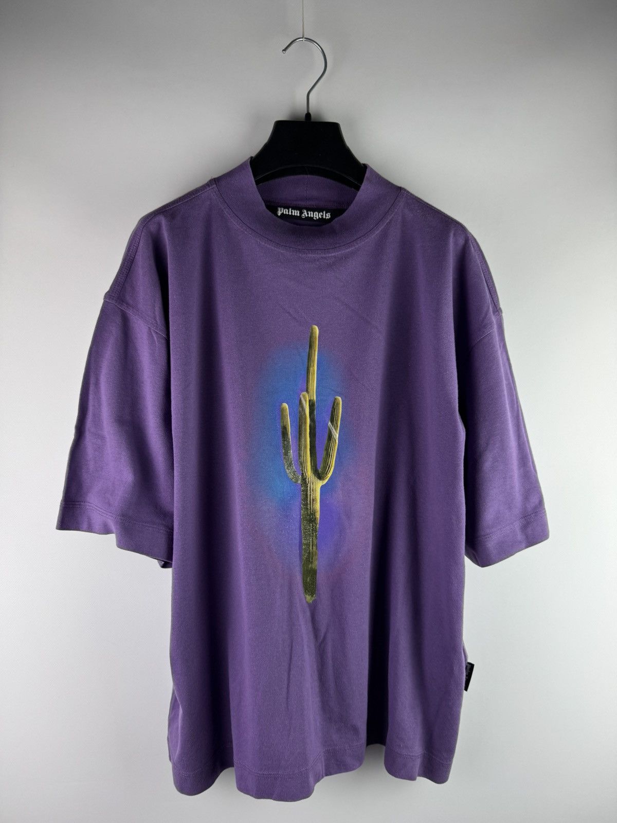 Palm Angels Palm Angels Cactus S/S T-Shirt Purple Size US M / EU 48-50 / 2 - 1 Thumbnail