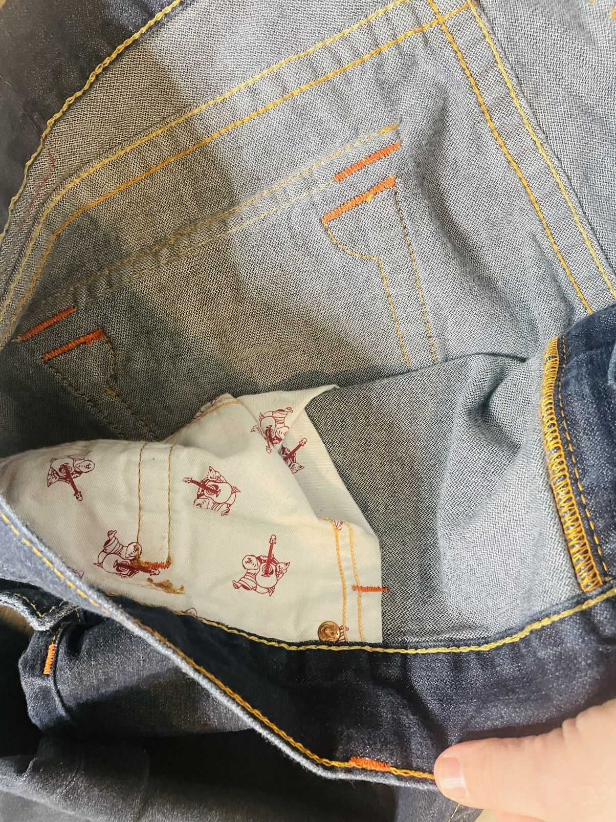 True Religion True Religion Jeans Relaxed Skinny Flap MENS SZ 46X33 Size US 44 / EU 60 - 9 Thumbnail