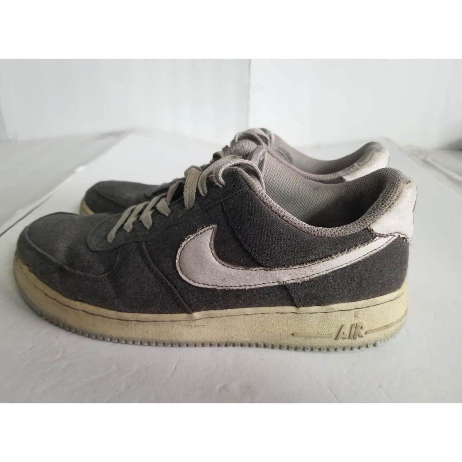 Nike Nike Air Force 1 Low Recycled Canvas Men 9.5 Iron Grey CN0866-002 Nike Air Force 1 Low Men Sneaker Gray Iron Grey Recycled Canvas 9.5 Mens Size US 10 / EU 43 - 5 Thumbnail