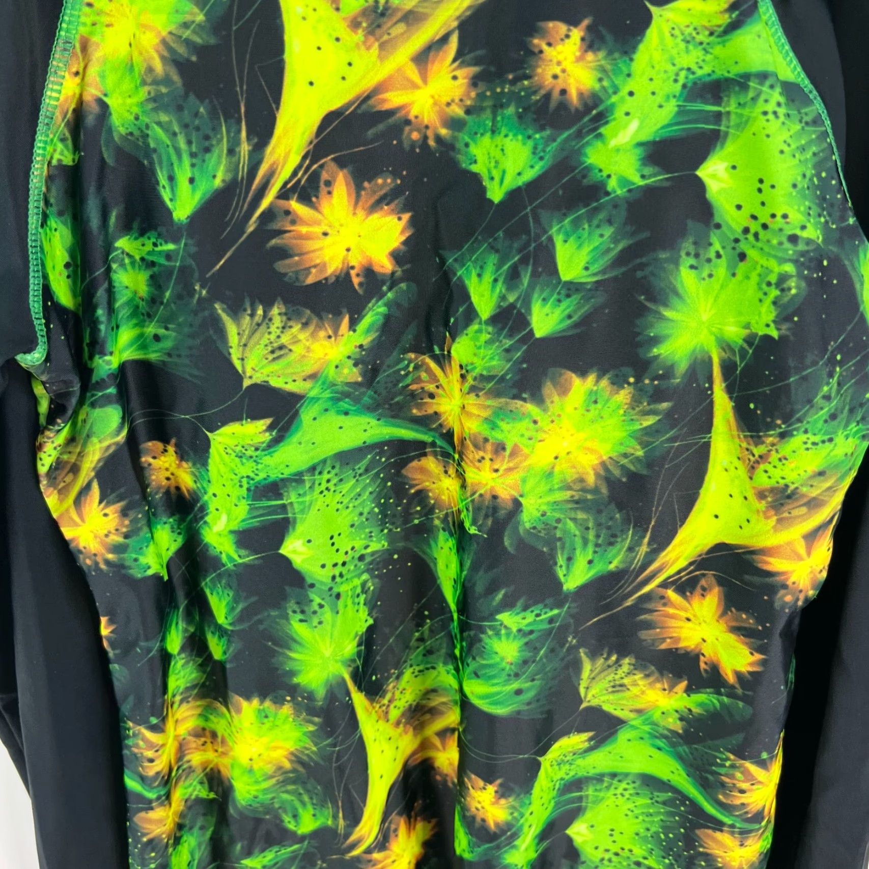Vintage Womens Floral Long Sleeve 1/4 Zip Swim Top & Brief Set Size S Black Beach Size S / US 4 / IT 40 - 4 Thumbnail