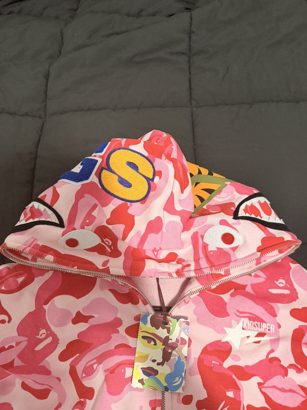 Bape BAPE X KIDSUPER CAMO SHARK FULL ZIP HOODIE MENS Size US M / EU 48-50 / 2 - 9 Thumbnail