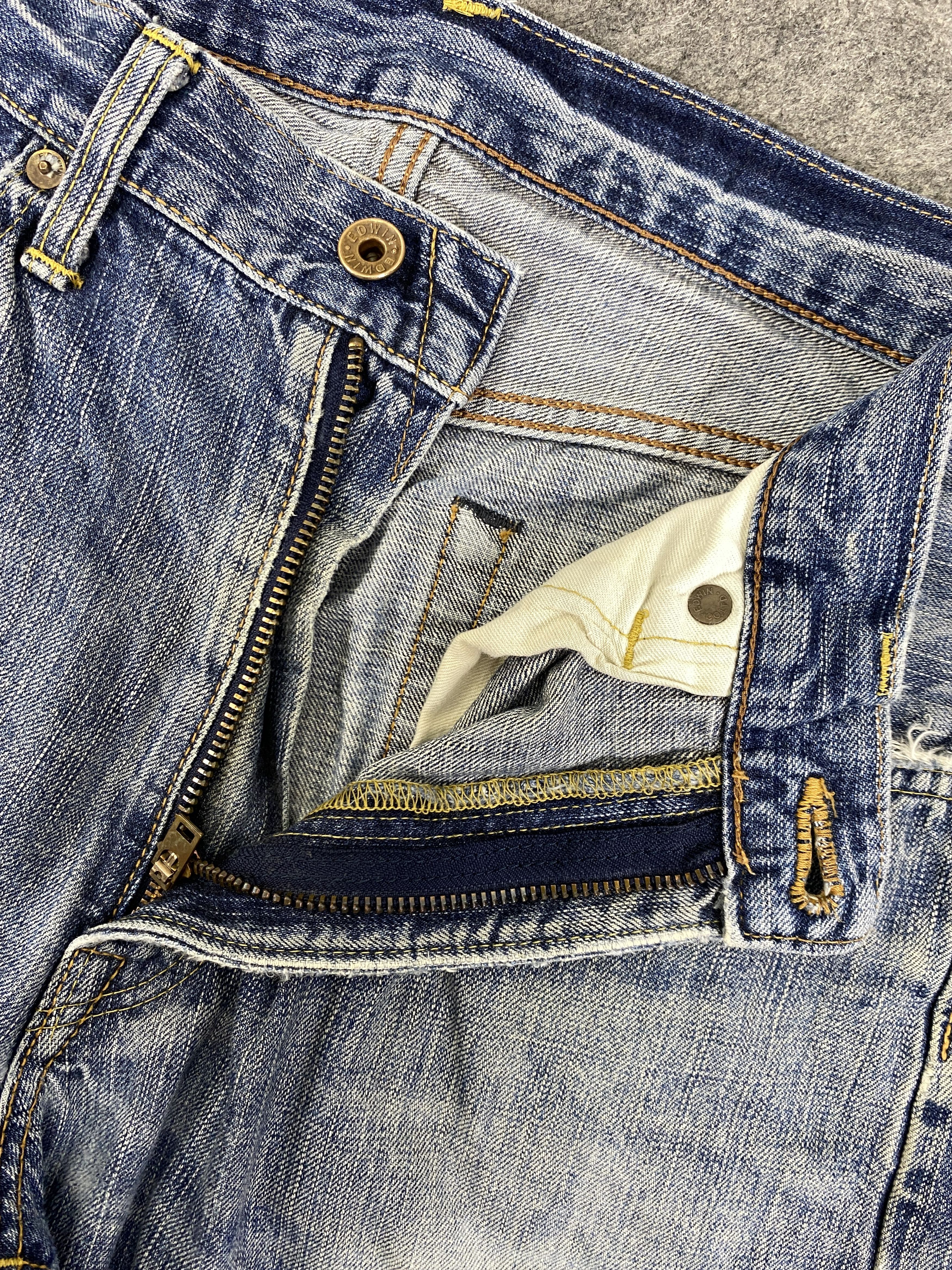 Edwin DISTRESSED EDWIN 505Z SELVEDGE FADED 31x29 - JN3286 Size US 31 - 7 Thumbnail