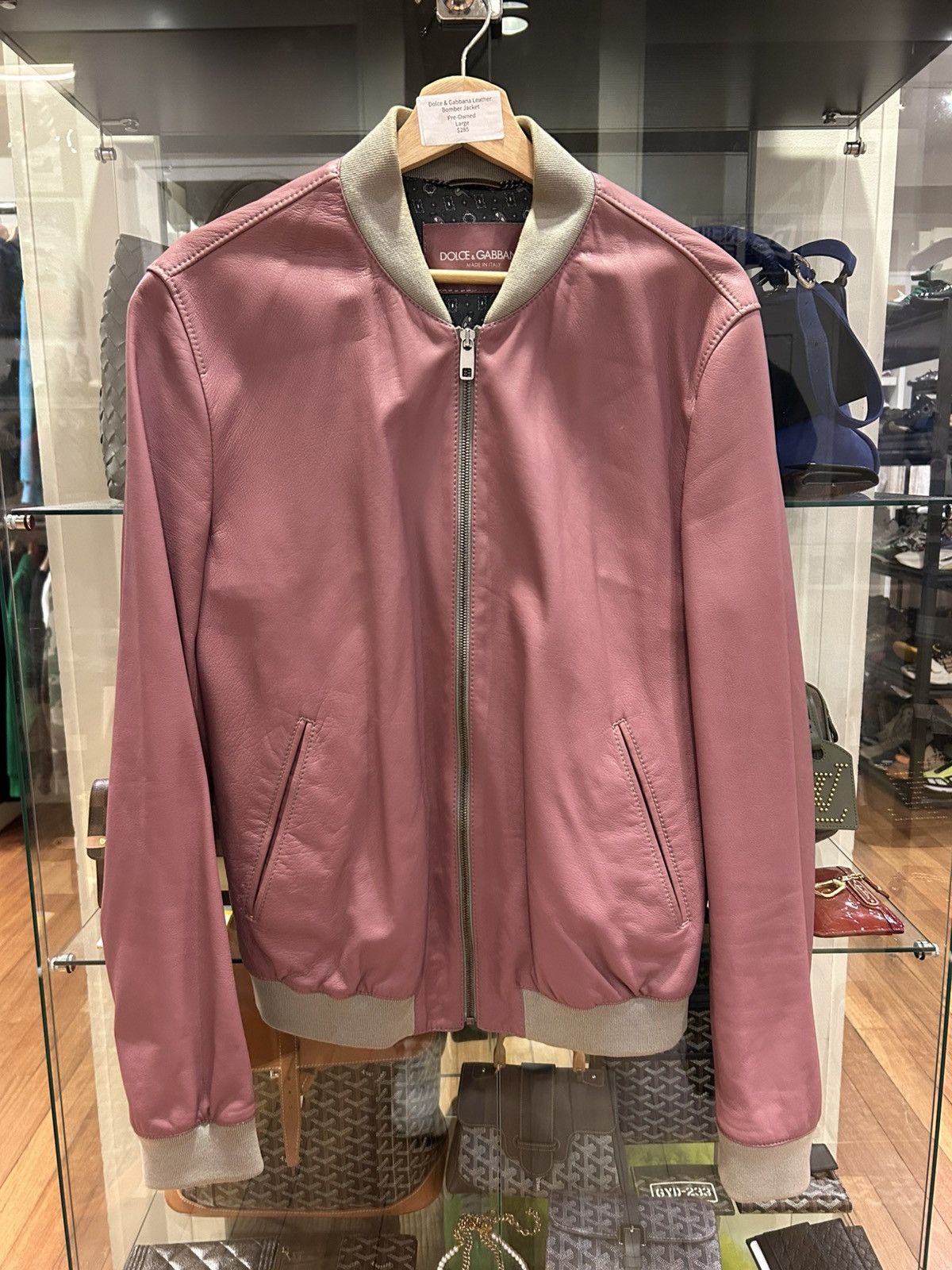 Dolce & Gabbana Dolce & Gabbana Leather Bomber Jacket Size US M / EU 48-50 / 2 - 1 Thumbnail