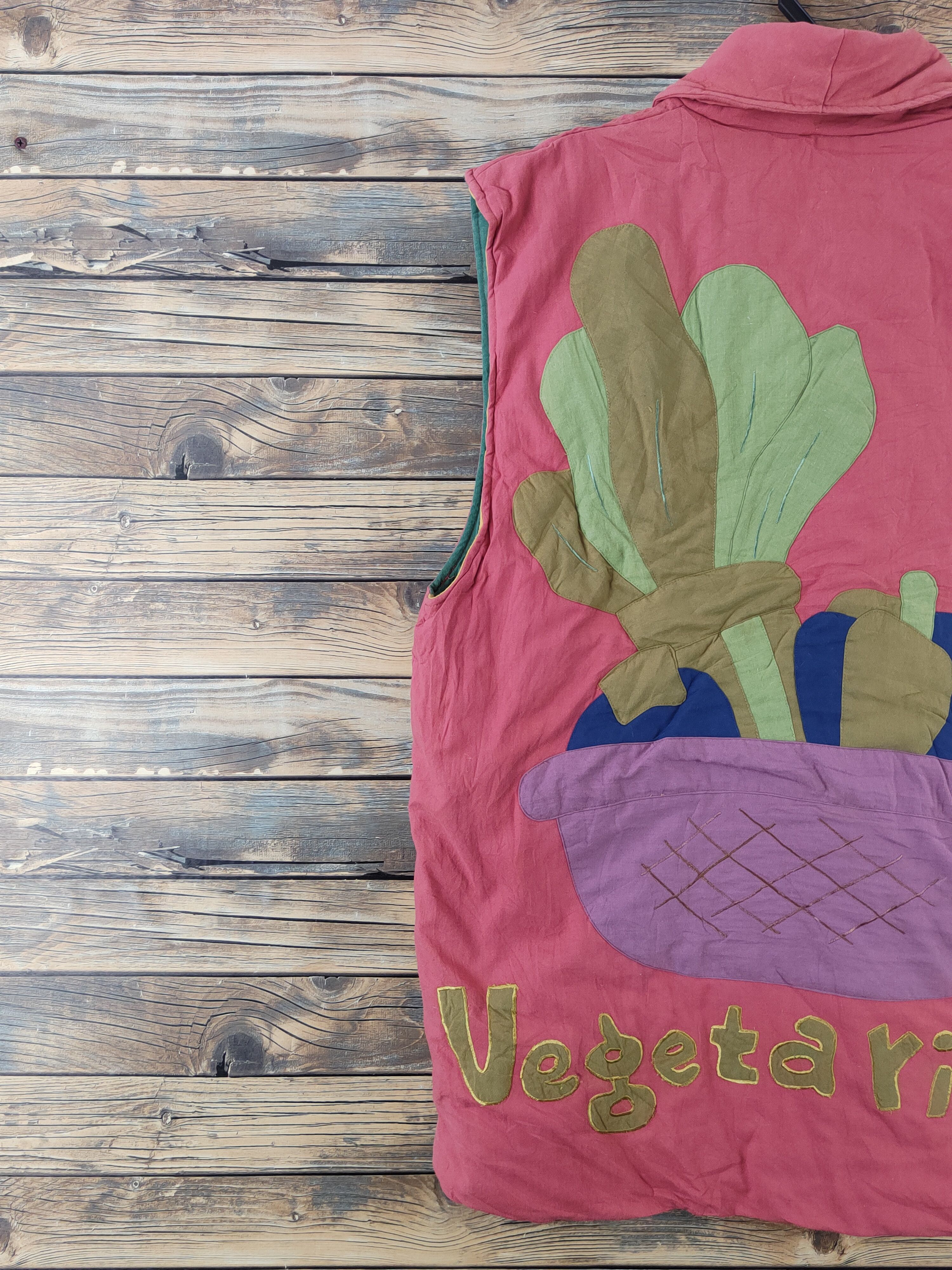 Japanese Brand × Vintage Vintage & Rare Japanese Brand Dark Pink Vests Size L / US 10 / IT 46 - 8 Thumbnail