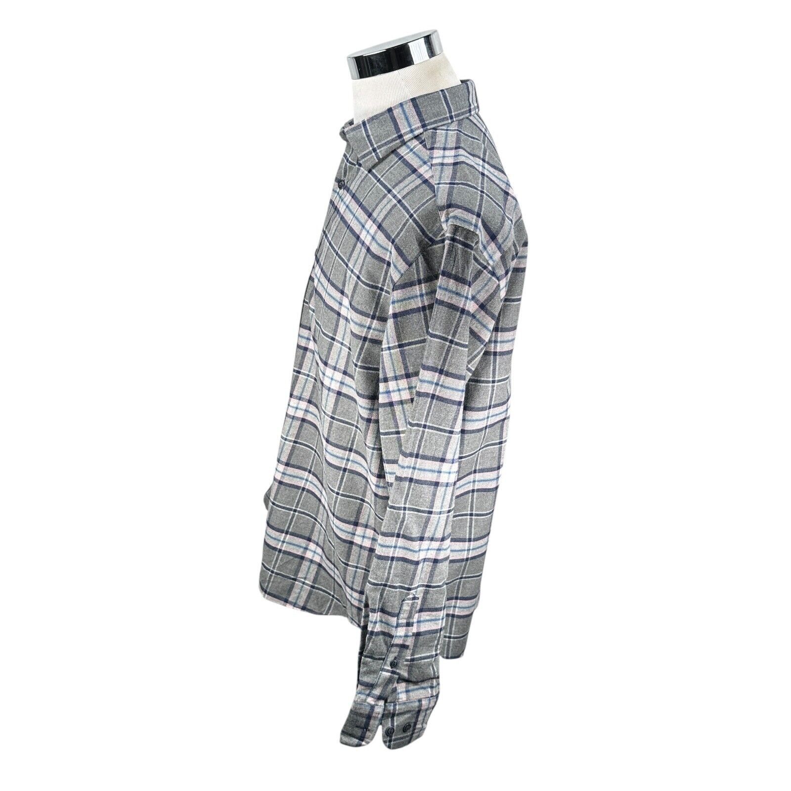 UNTUCKit Untuckit Flannel Shirt Men’s XL Gray Blue Pink Button Up Size US XL / EU 56 / 4 - 4 Thumbnail