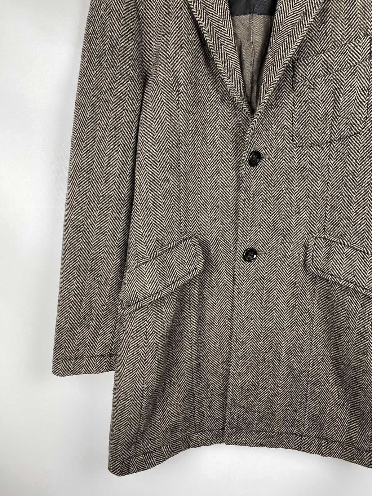 Hugo Boss Hugo Boss men’s wool herringbone coat jacket Size US M / EU 48-50 / 2 - 7 Thumbnail