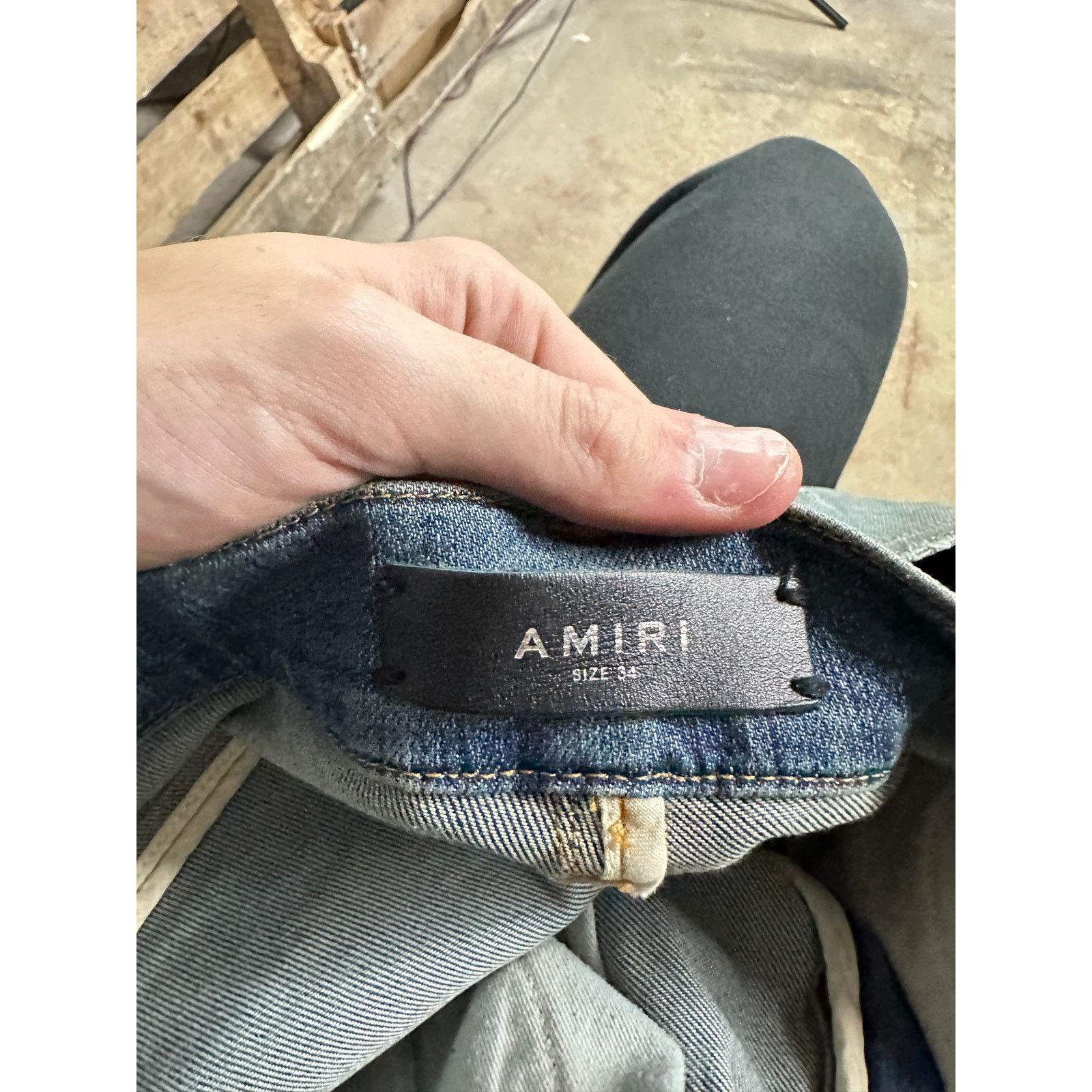 Amiri Amiri MX1 Vintage Wash Music Patch Used 34 Size US 34 / EU 50 - 5 Thumbnail