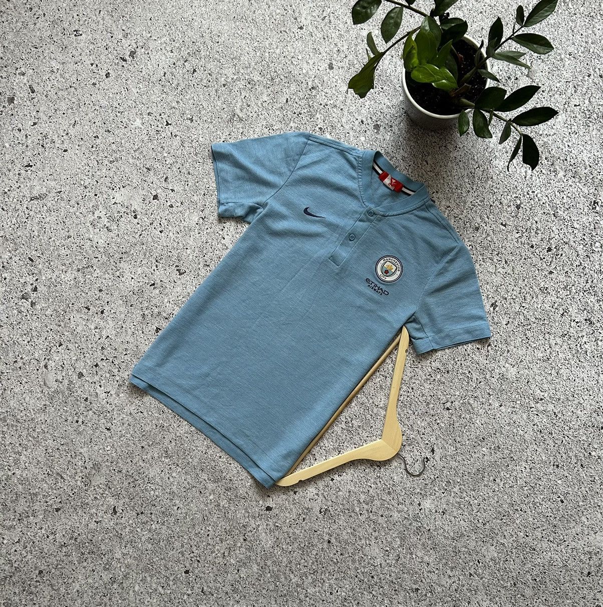 Nike × Vintage Nike Manchester City Polo T-Shirt Football Soccer Jersey Size US M / EU 48-50 / 2 - 1 Thumbnail