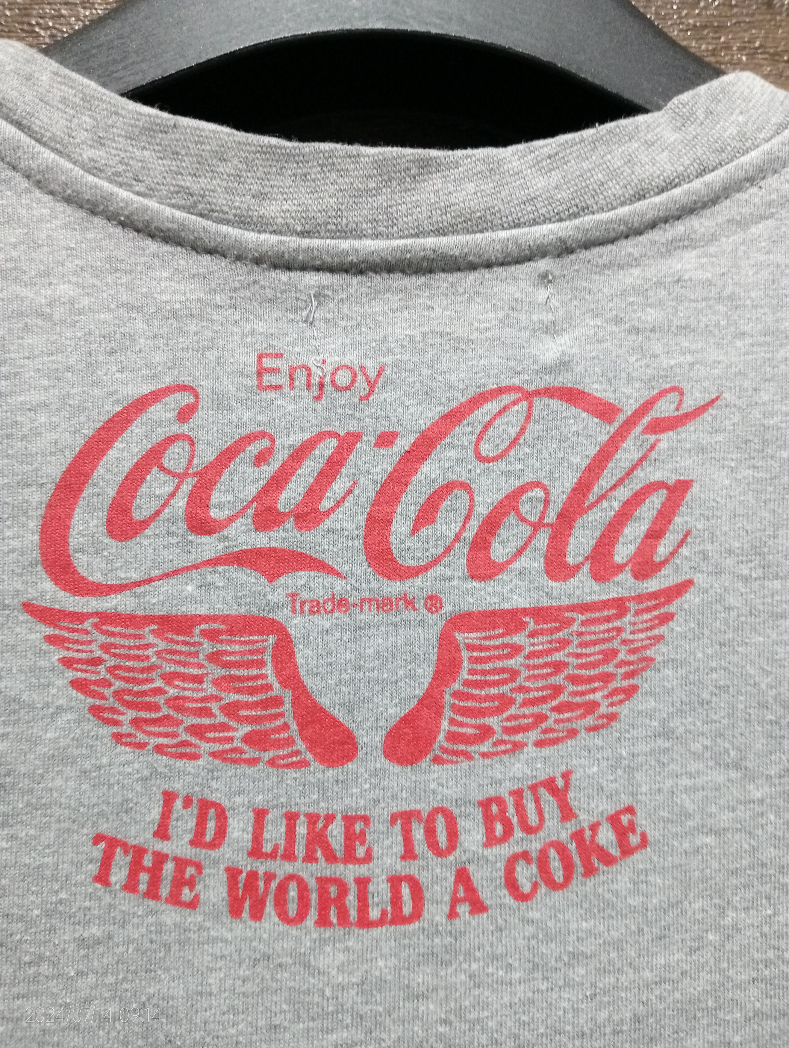 Coca Cola Coca-Cola Long Sleeve Tshirt Very Rare Size US M / EU 48-50 / 2 - 4 Thumbnail