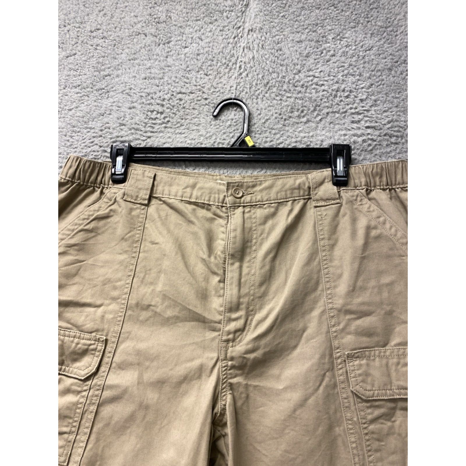 Savane Savane cargo hiking shorts Men's 40x10 Tan Comfort waist cotton Outdoor /130-4 Size US 40 / EU 56 - 2 Thumbnail