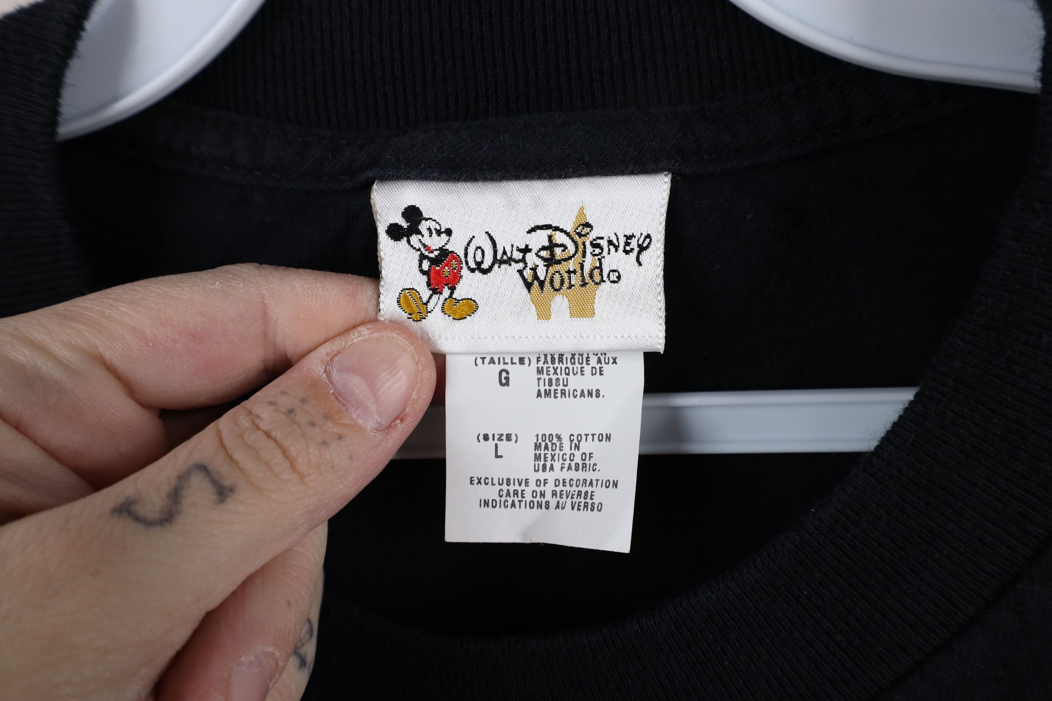 Disney × Vintage Vintage 90s Walt Disney World Out Fireworks T-Shirt Black Size US L / EU 52-54 / 3 - 7 Thumbnail