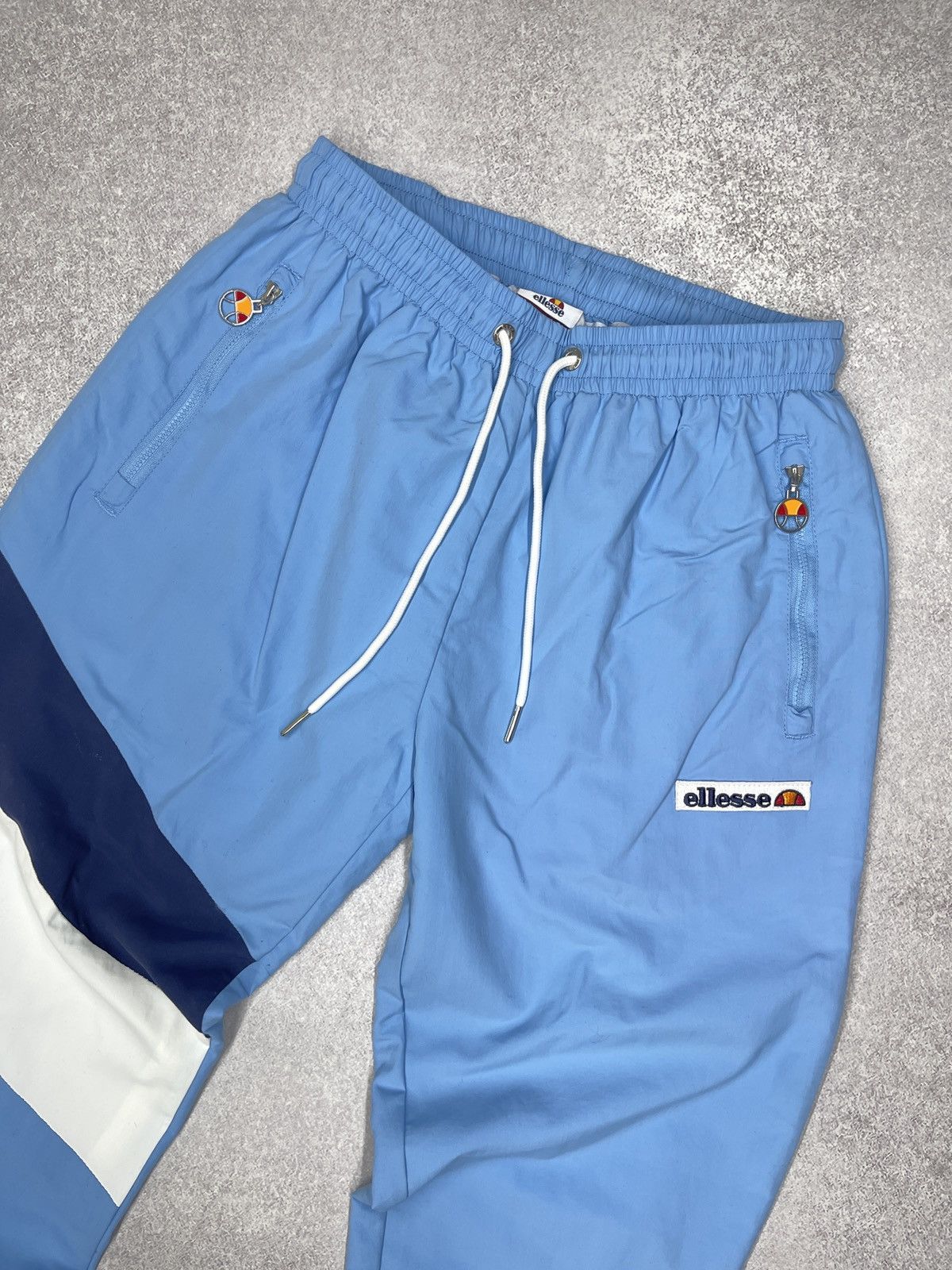 Ellesse Women Ellesse Nylon Sweatpants Blue Drill Y2K Size 28" / US 6 / IT 42 - 3 Thumbnail