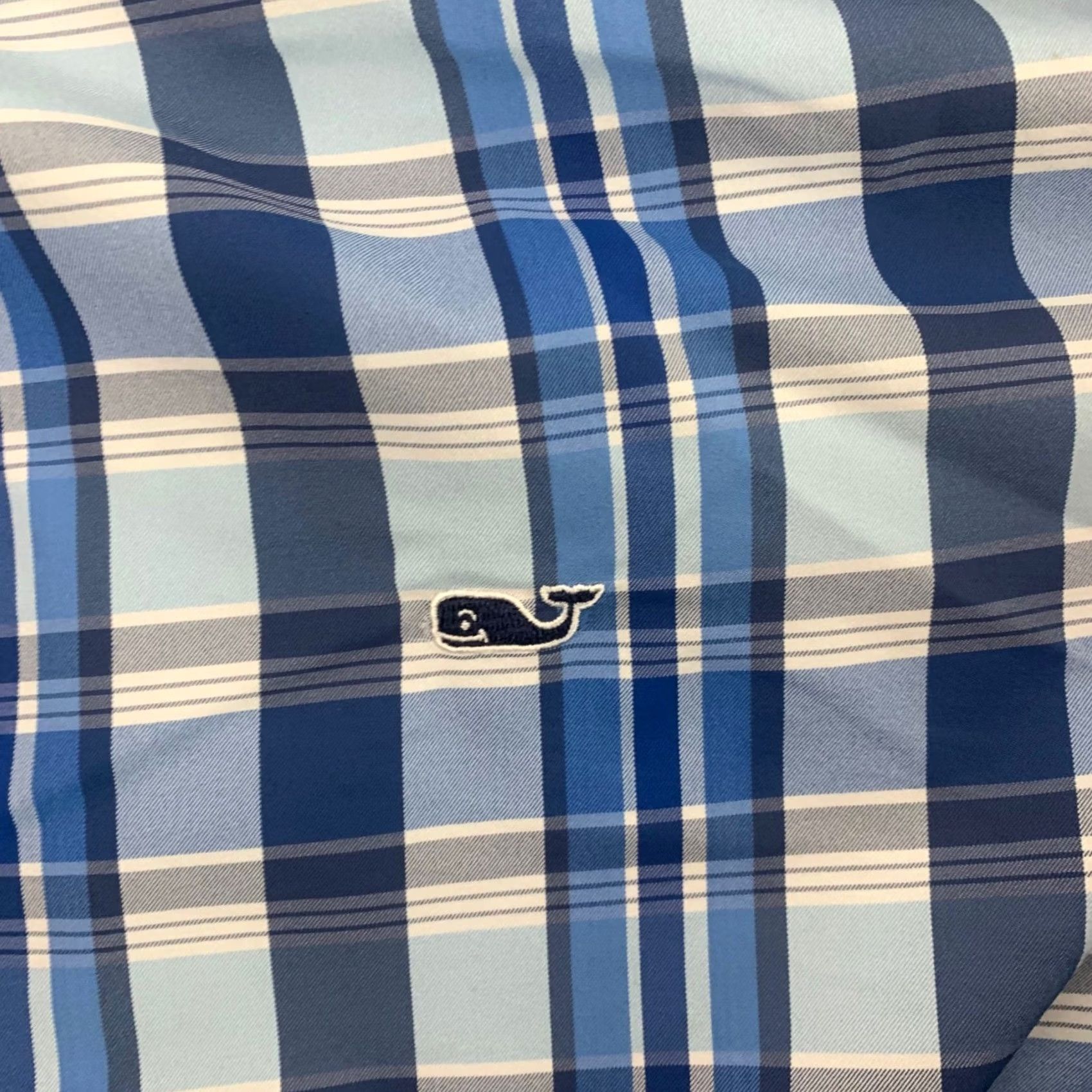 Vineyard Vines Vineyard Vines Whale Shirt Button-Down Plaid Blue XL Mens Shirt 1W010511 Size US XL / EU 56 / 4 - 4 Thumbnail