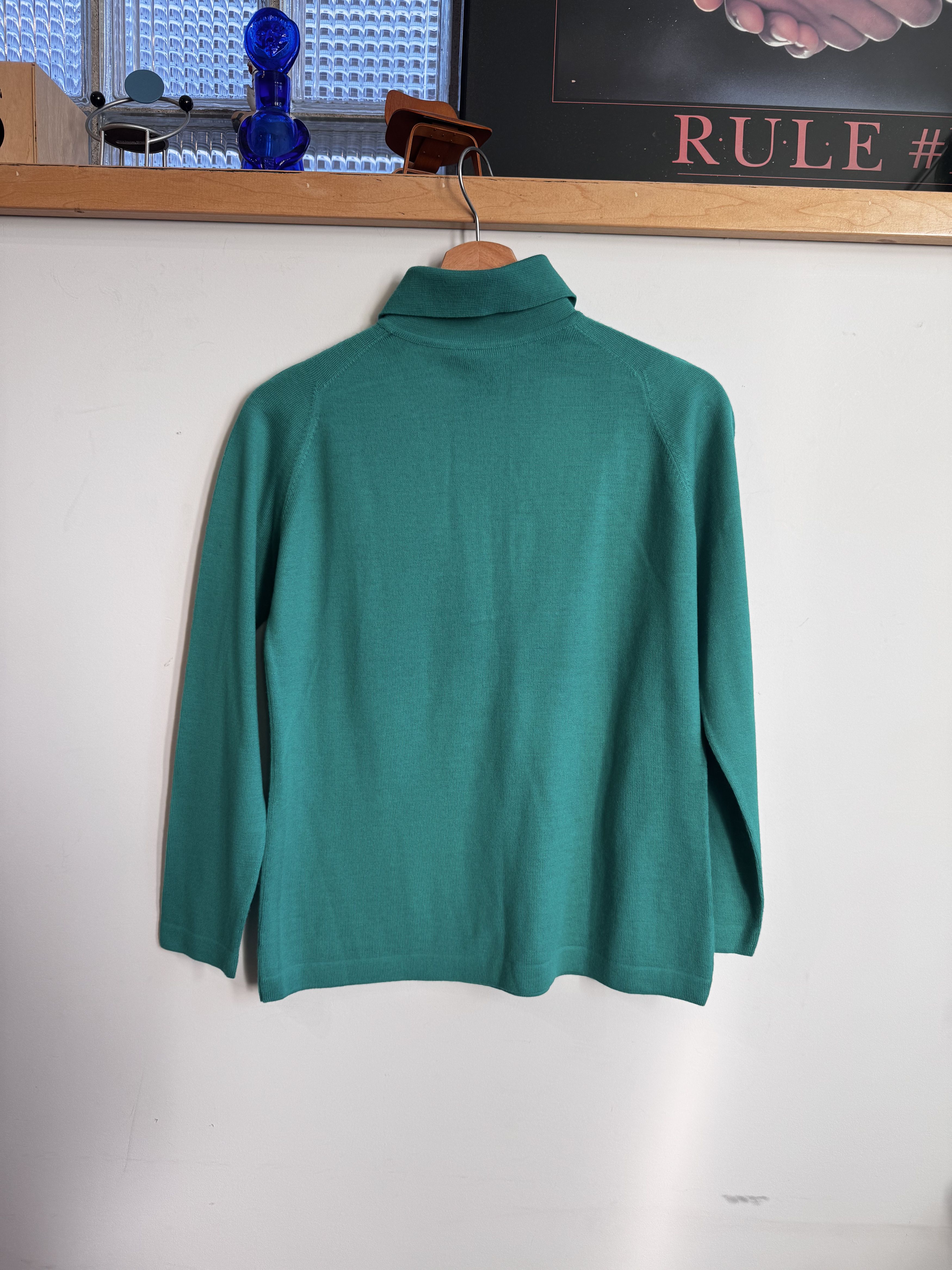 Vintage 60/70s Wool Knit Polo Sweater Size Women's S Size S / US 4 / IT 40 - 2 Thumbnail