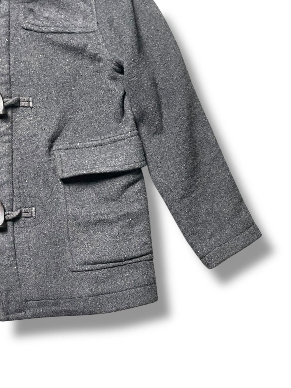Gap × Vintage Vintage Gap Kids Wool Hooded Coat (46) Size US S / EU 44-46 / 1 - 5 Thumbnail