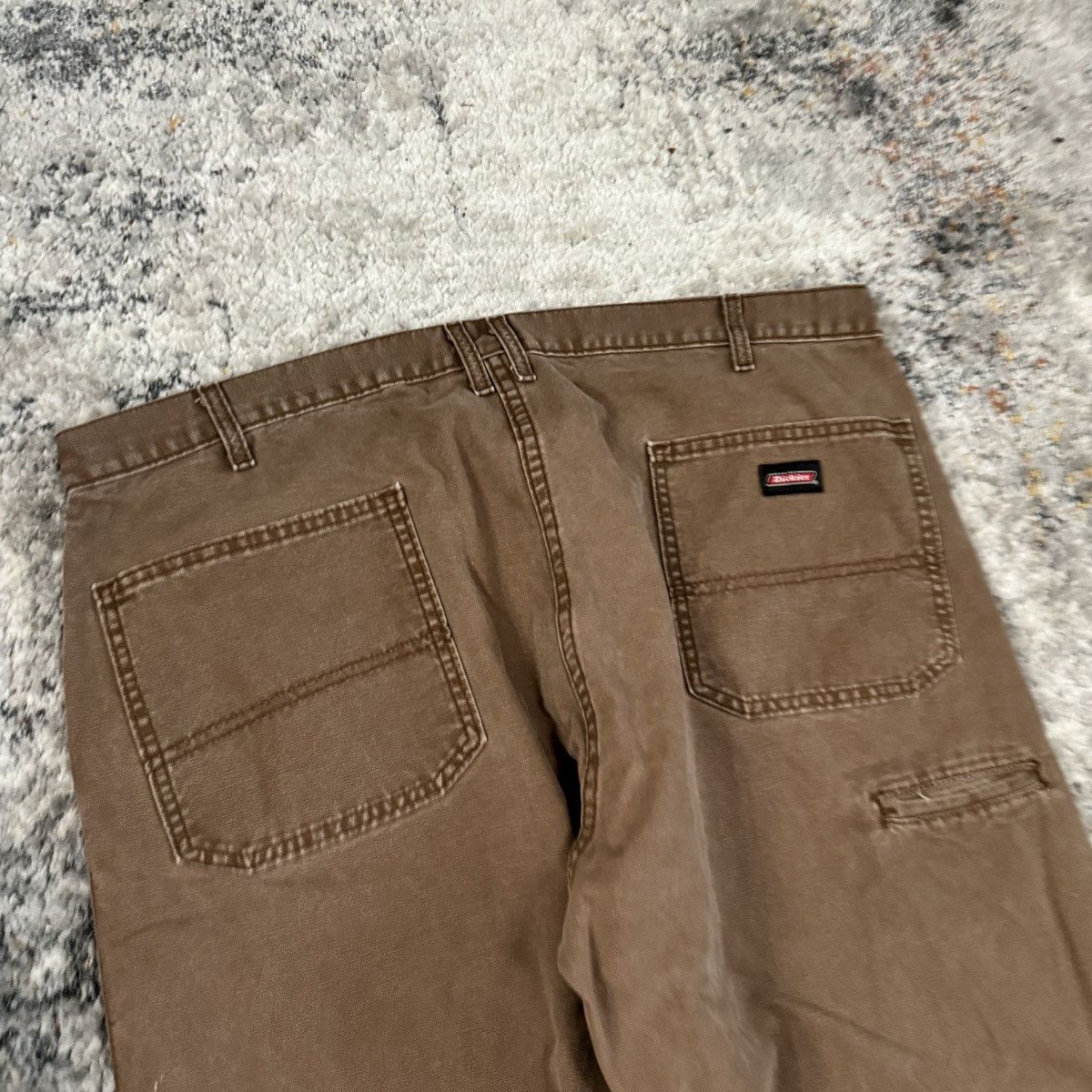 Dickies × Vintage Vintage y2k Dickies brown wide leg carpenter pants Size US 40 / EU 56 - 3 Thumbnail
