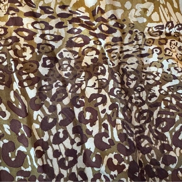 Nicole Miller Vintage Nicole Miller Studio Brown and Green Animal Print Si Size ONE SIZE - 5 Thumbnail