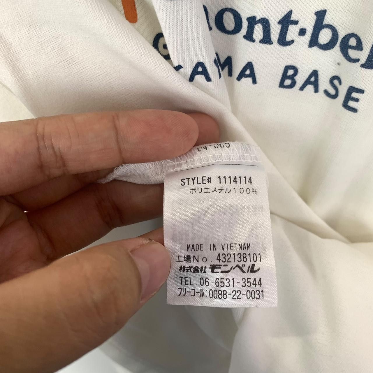 Vintage Vintage MONTBELL GOKAYAMA BASE CAMP Outdoor Tee Shirt Size S / US 4 / IT 40 - 7 Thumbnail