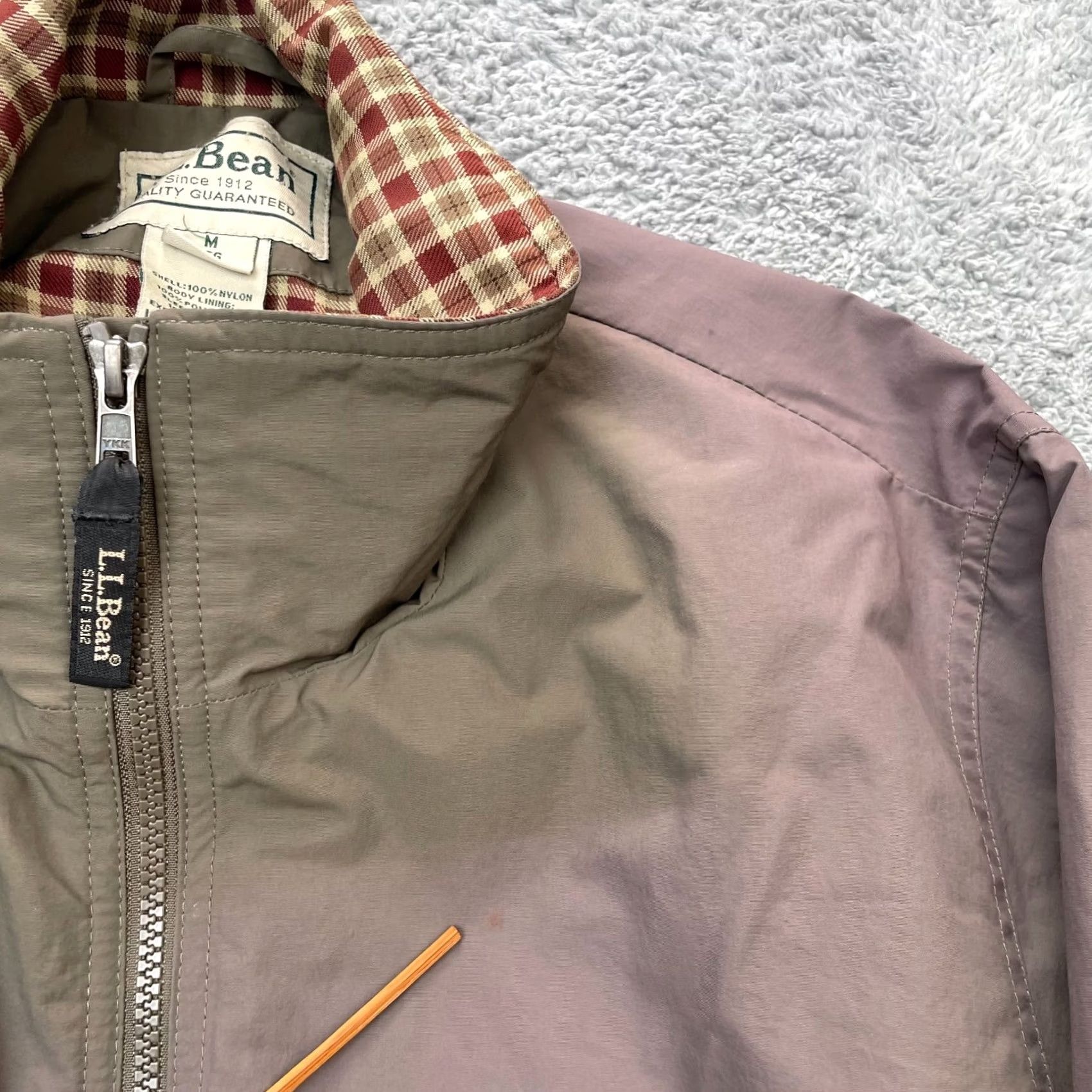 Vintage VINTAGE L.L. Bean Jacket Mens M Parka Nylon Gray Purple Zip Full Zip Pockets Stand-Up Collar Short Coat Size US M / EU 48-50 / 2 - 4 Thumbnail