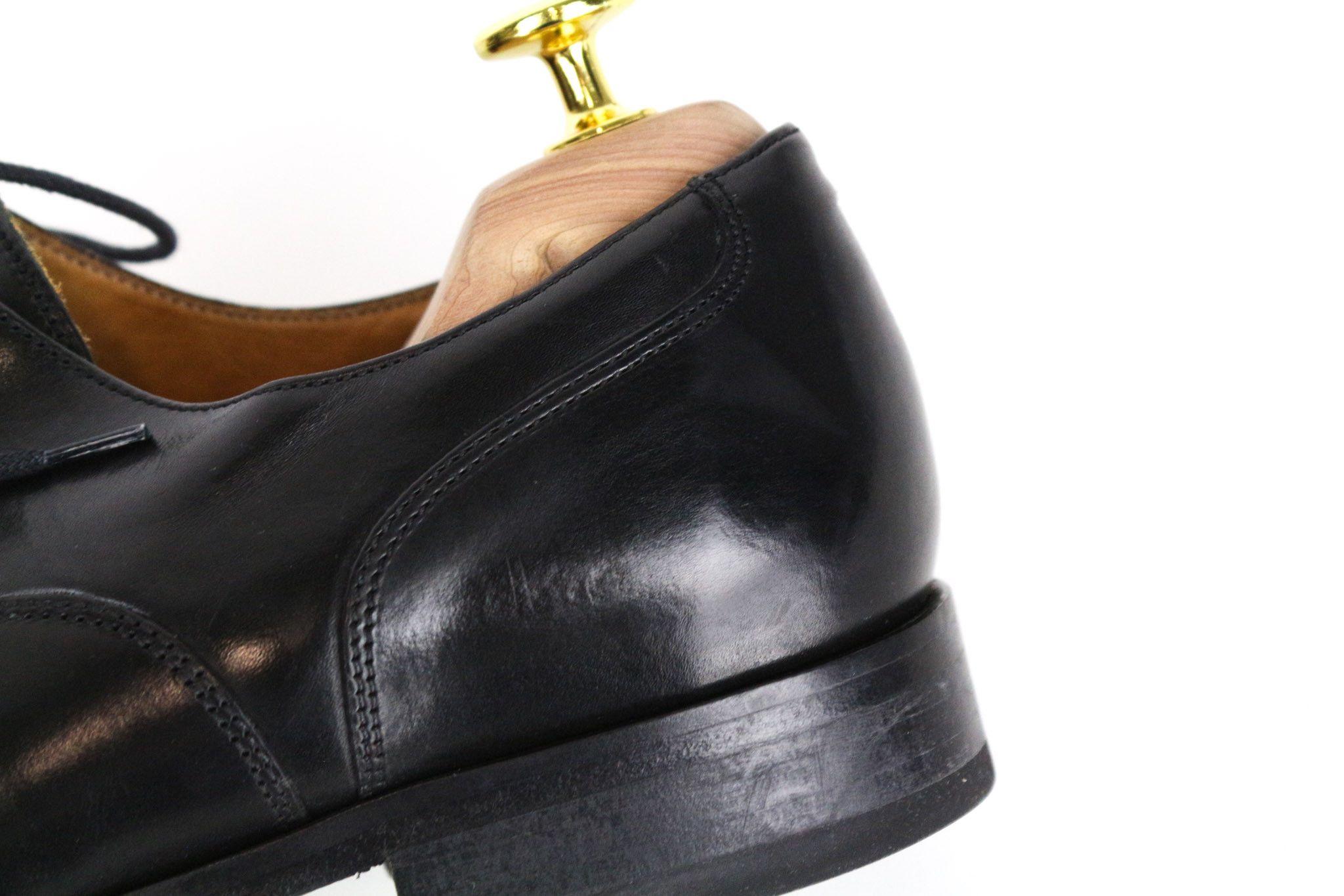 Suitsupply EU41 Black Leather Laced Low-Top Shoes 73212 Size US 8 / EU 41 - 13 Thumbnail