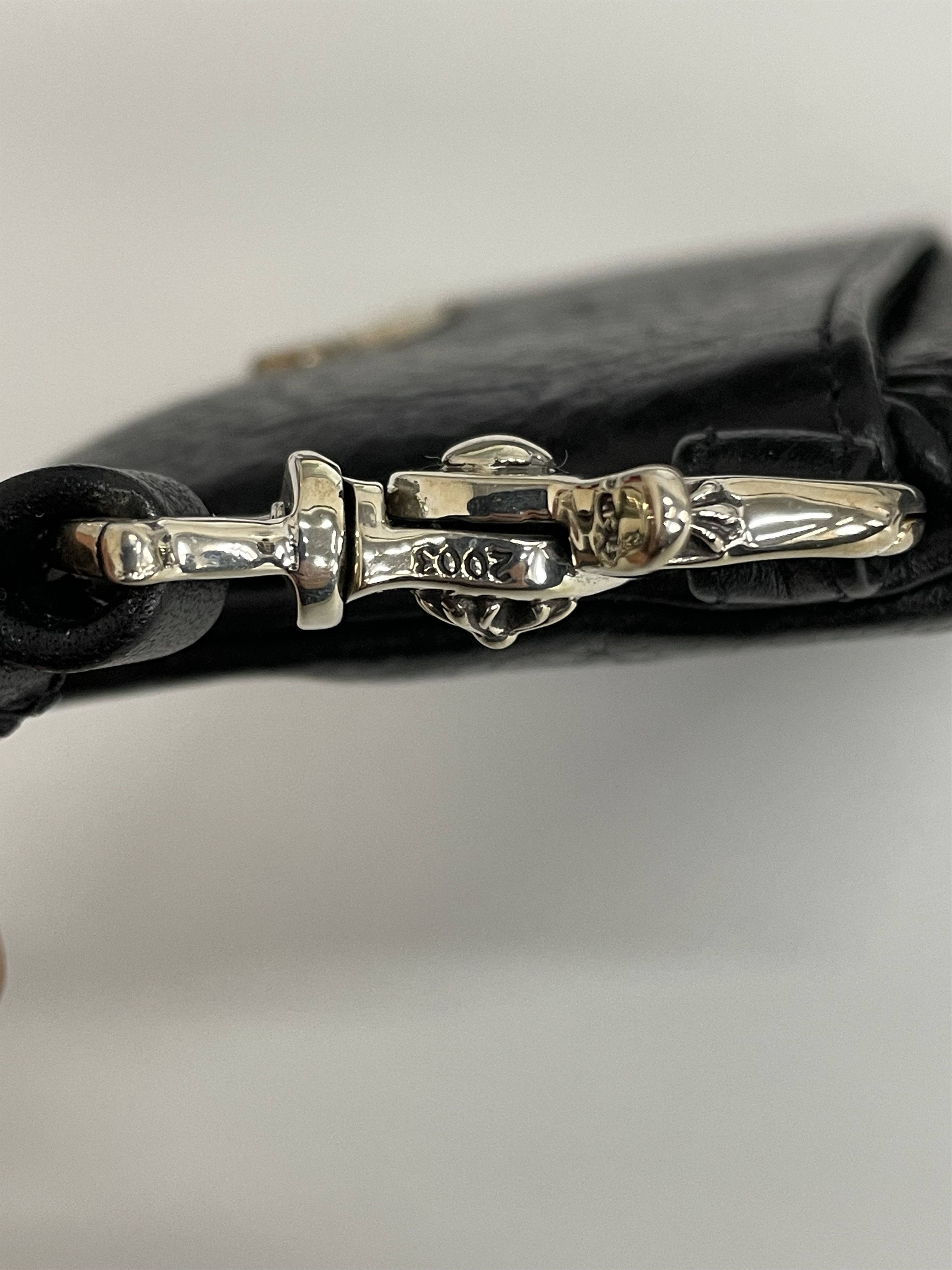 Chrome Hearts Chrome Hearts Leather Cross Patch Zip Wallet Size ONE SIZE - 10 Thumbnail