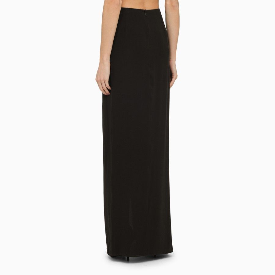 THE ANDAMANE o1d2blof1024 Long Skirt With Drape In Black Size 26" / US 2 / IT 38 - 4 Thumbnail