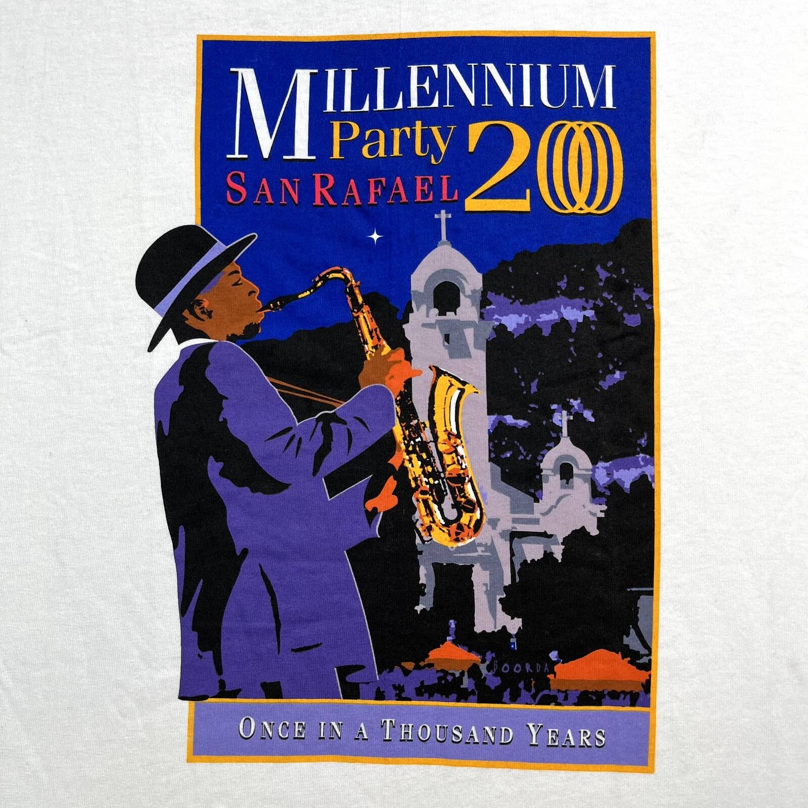 Vintage Vintage Jazz Music T-Shirt XL White Huey Lewis Winery Art Size US XL / EU 56 / 4 - 3 Thumbnail