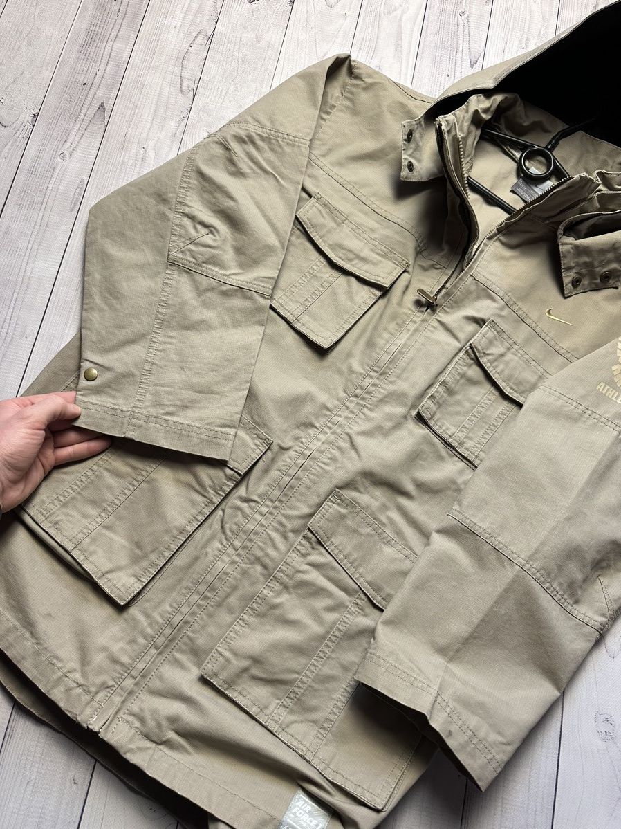 Nike × Vintage Vintage Nike Denim parka jacket army logo rare size Xs/S Size US S / EU 44-46 / 1 - 6 Thumbnail