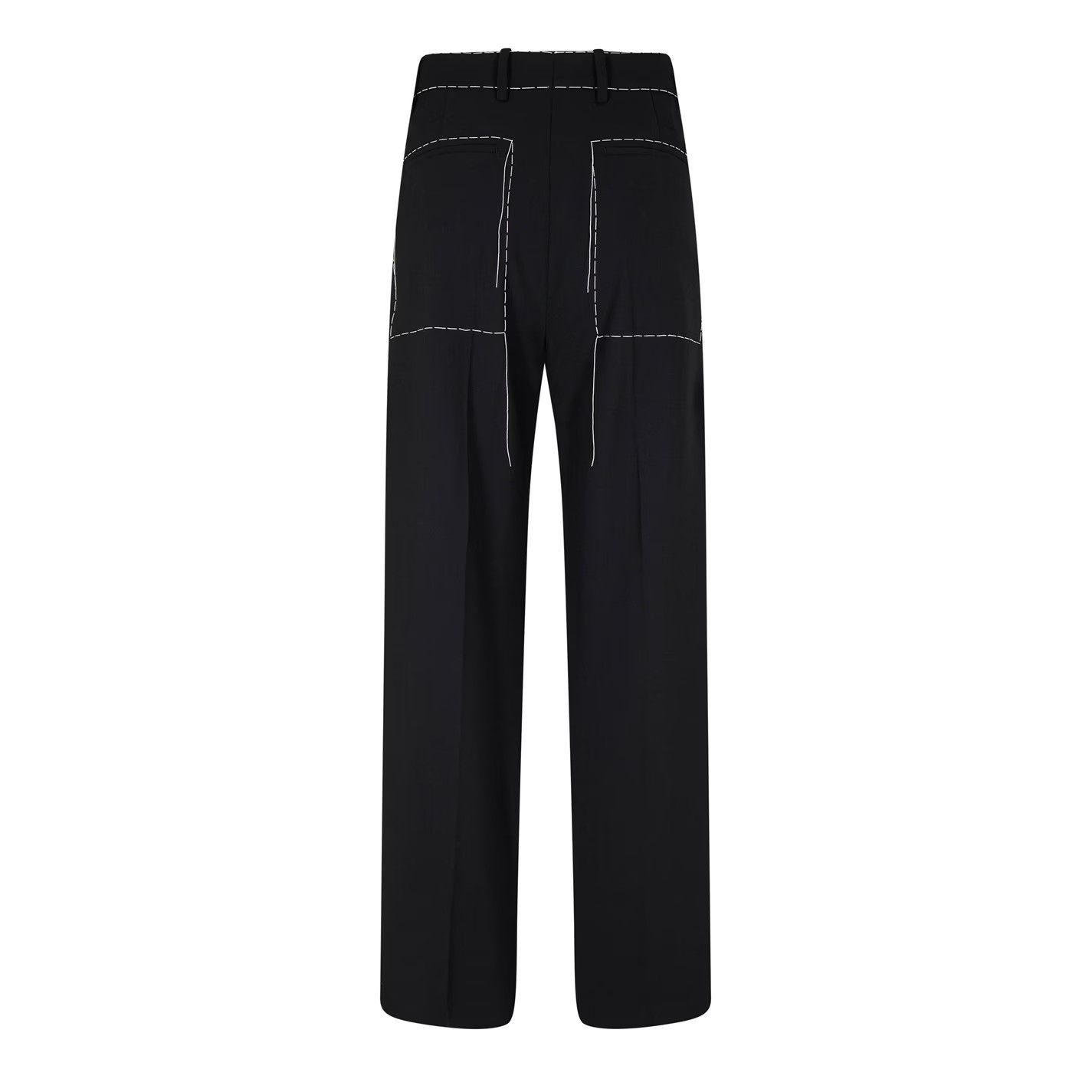 Off-White o1g2r1mq0326 Stitch Zip Trousers in Black Size US 34 / EU 50 - 2 Thumbnail