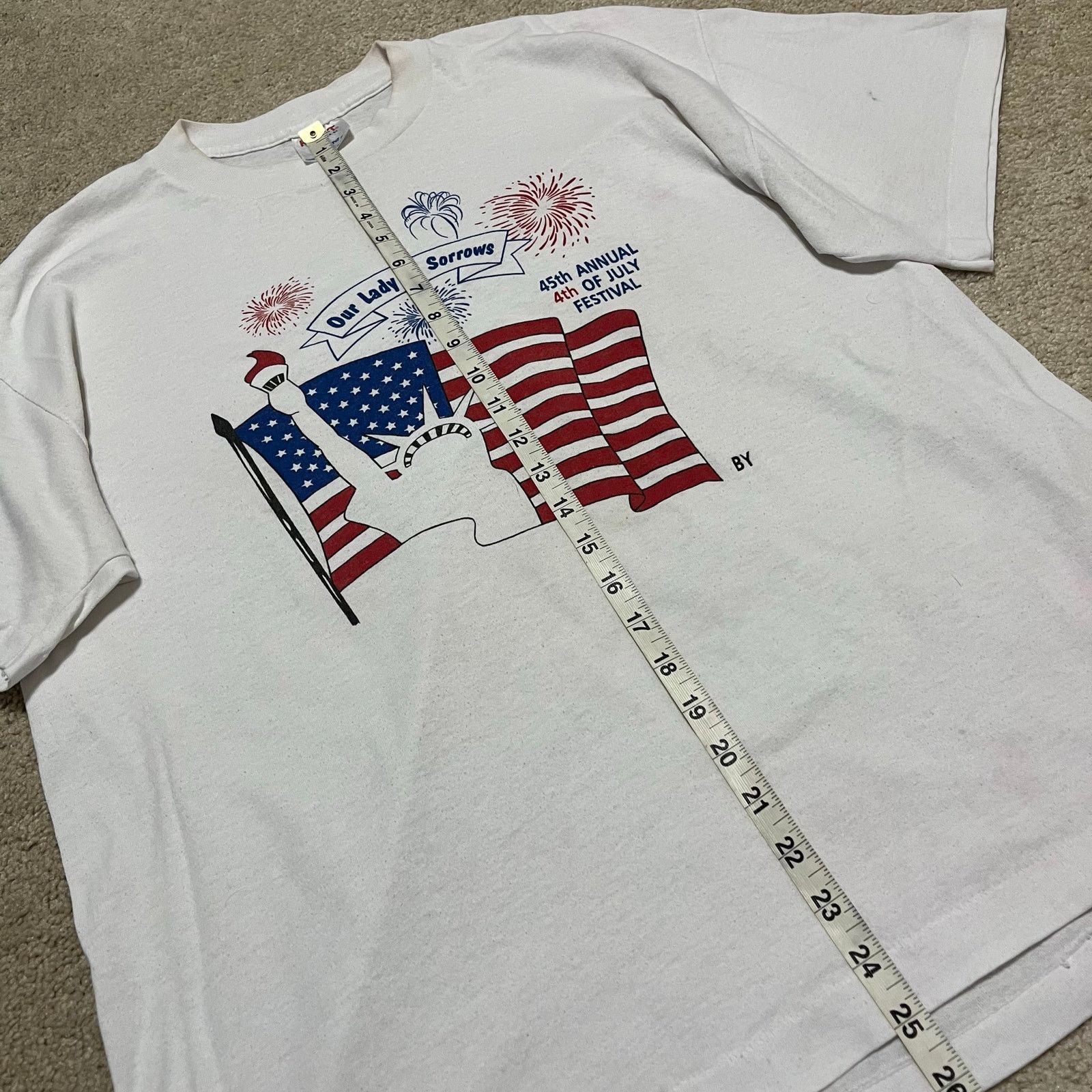 TEE JAYS Vintage Our Lady of Sorrows 4th of July Festival Tee XL Size US XL / EU 56 / 4 - 5 Thumbnail