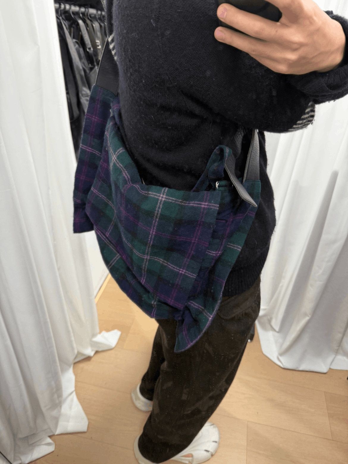 Yohji Yamamoto Yohji Yamamoto Y's Plaid Bundle Bag Size ONE SIZE - 8 Thumbnail