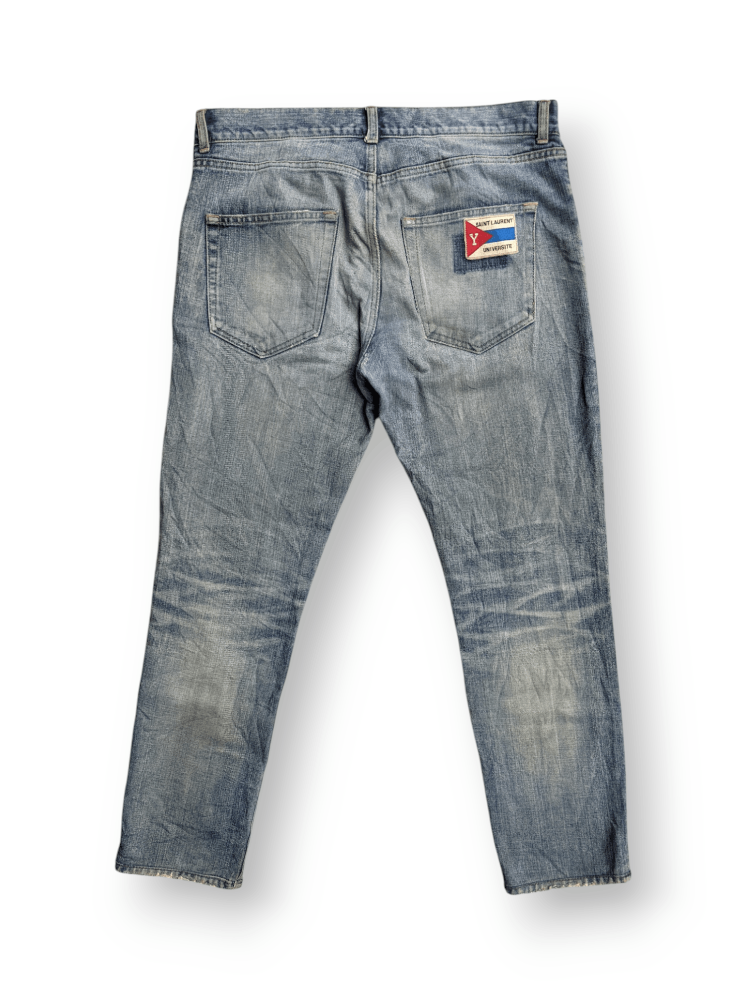 Hedi Slimane AW 17 University Distressed Light Wash