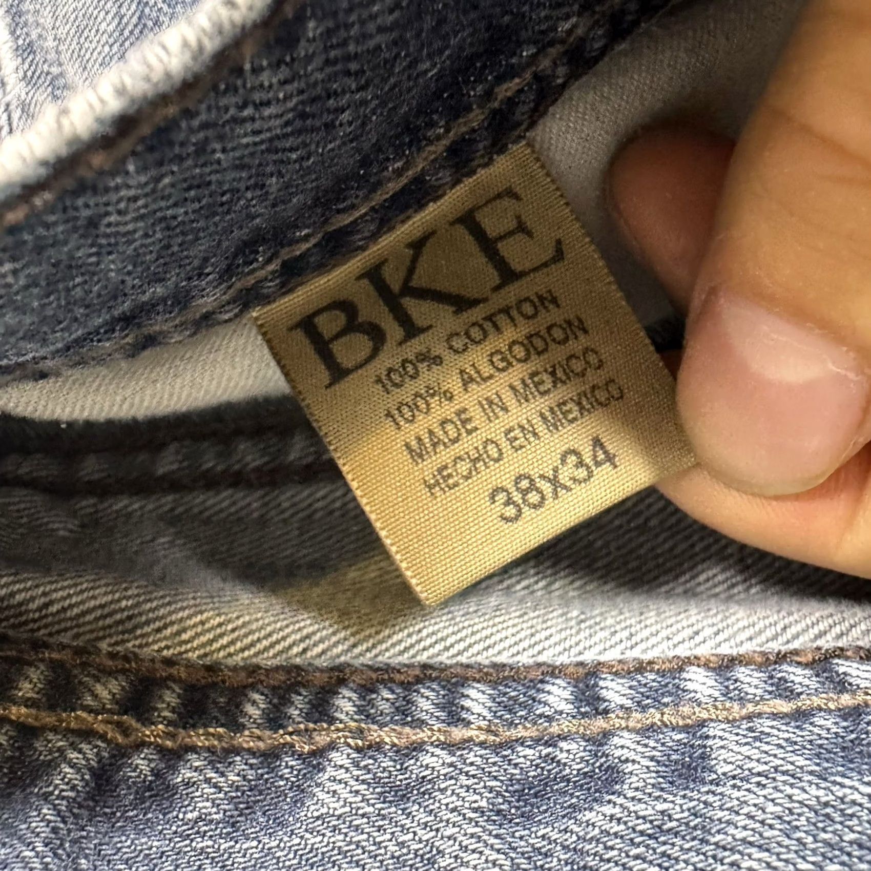 Vintage BKE Jeans Mens 38x34 Seth Bootcut Button Fly Whisker Cowboy Baggy Y2K Grunge Jeans Size US 38 / EU 54 - 7 Thumbnail