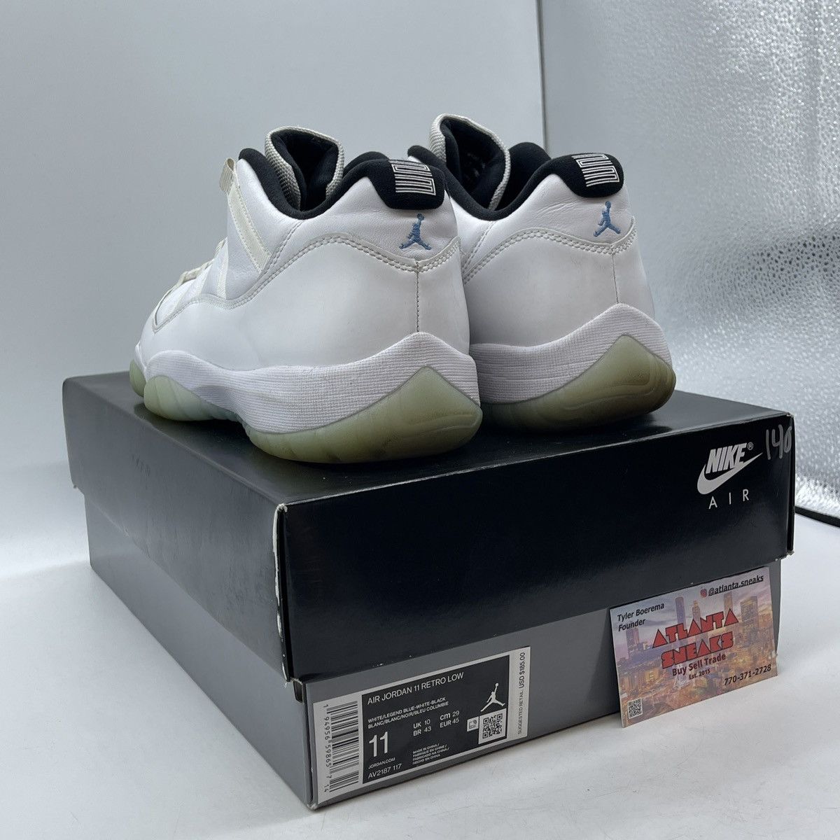 Jordan Brand Air Jordan 11 low legend blue Size US 11 / EU 44 - 4 Thumbnail
