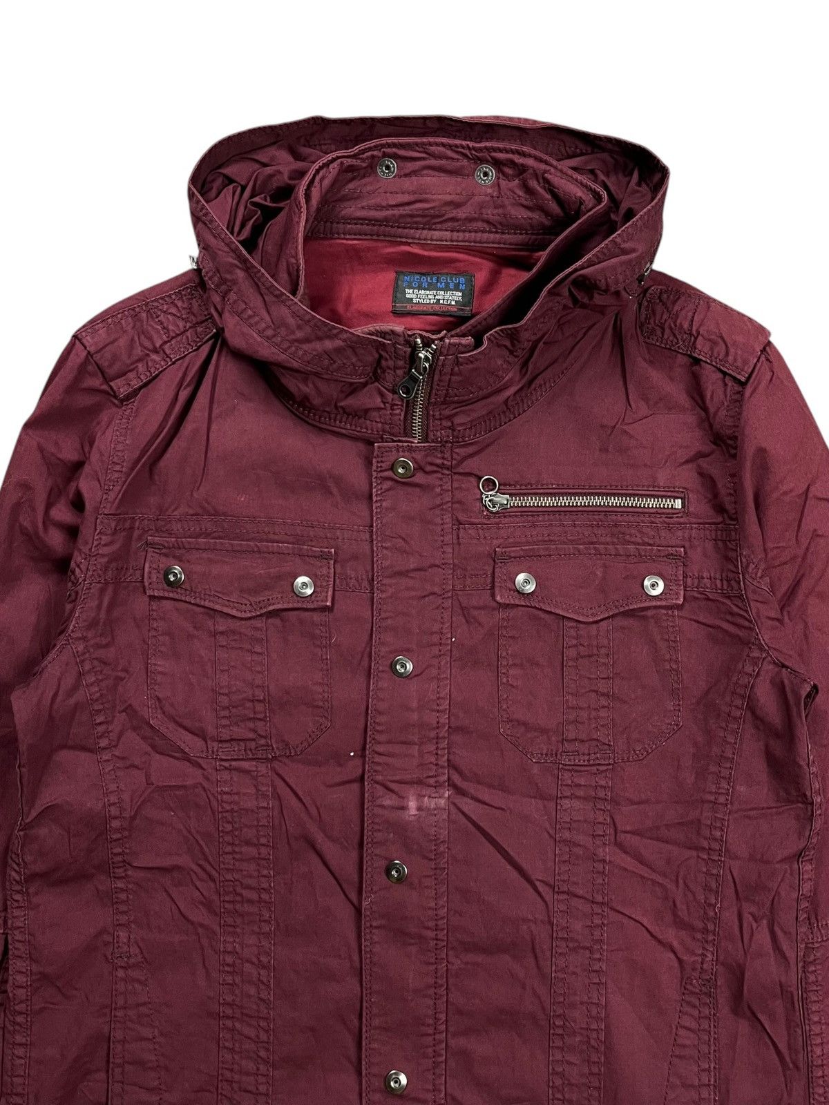 If Six Was Nine 2000s Nicole Club - Vkei Red Wine Bono Jacket Size US M / EU 48-50 / 2 - 6 Thumbnail