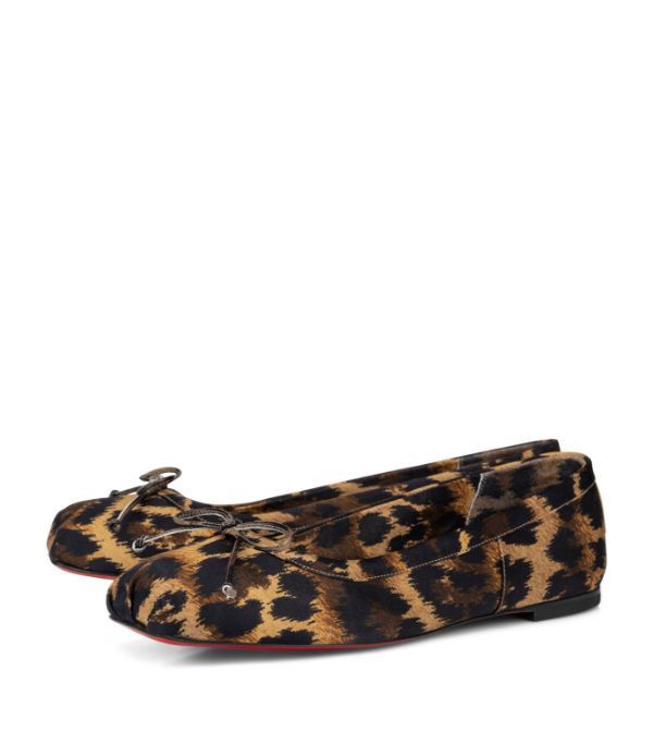 Christian Louboutin o1s1wg110924 Mamadrague Flats in Leopard Size US 7 / IT 37 - 2 Thumbnail