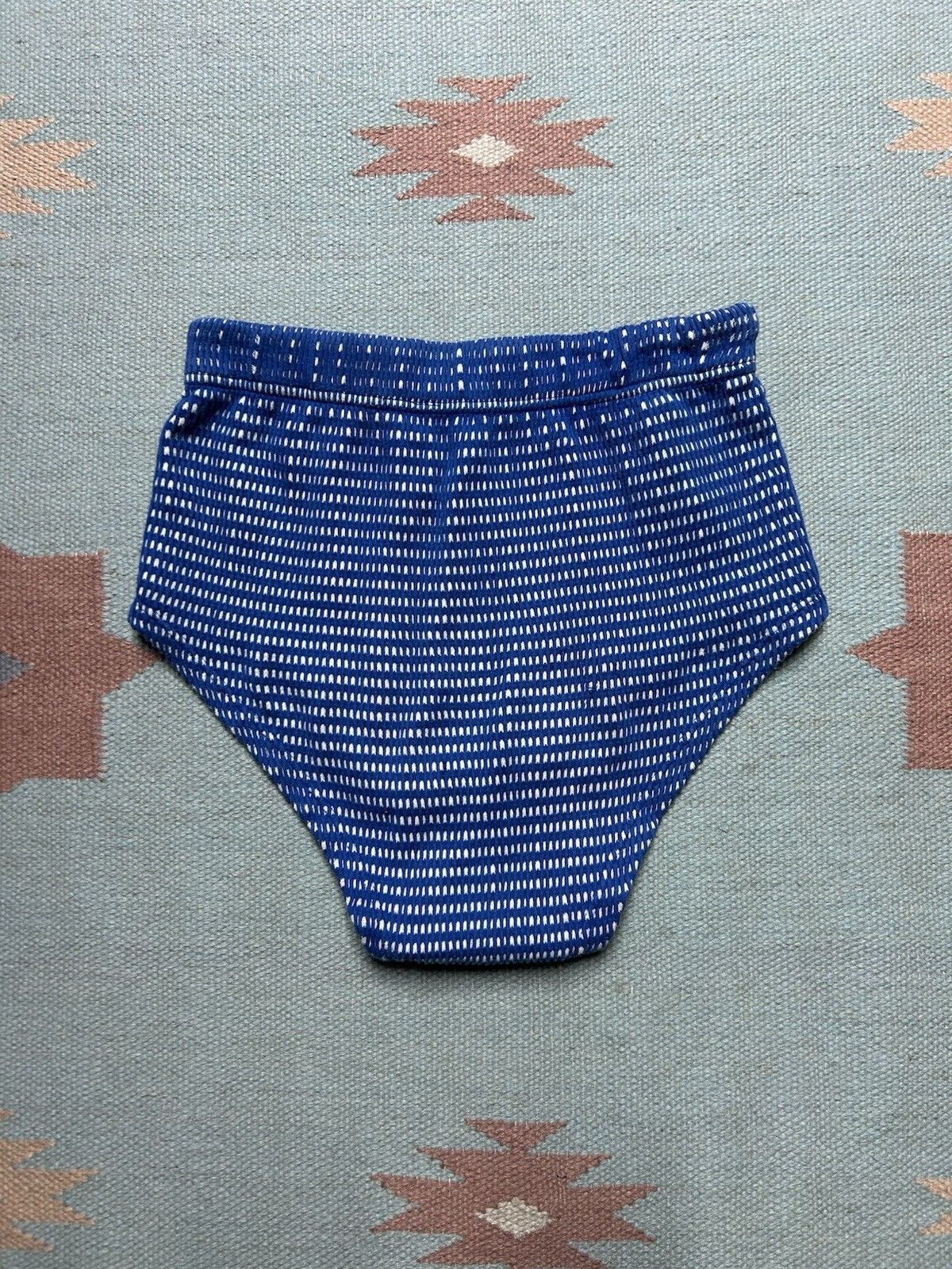 Vintage 1950s men’s swimsuit brief trunks high waisted Brent cotton Size US 28 / EU 44 - 8 Thumbnail