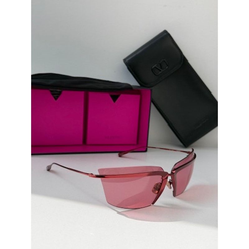 Valentino NEW Valentino V-Lure VLS130B Shield Mask Sunglasses Red Size ONE SIZE - 4 Thumbnail