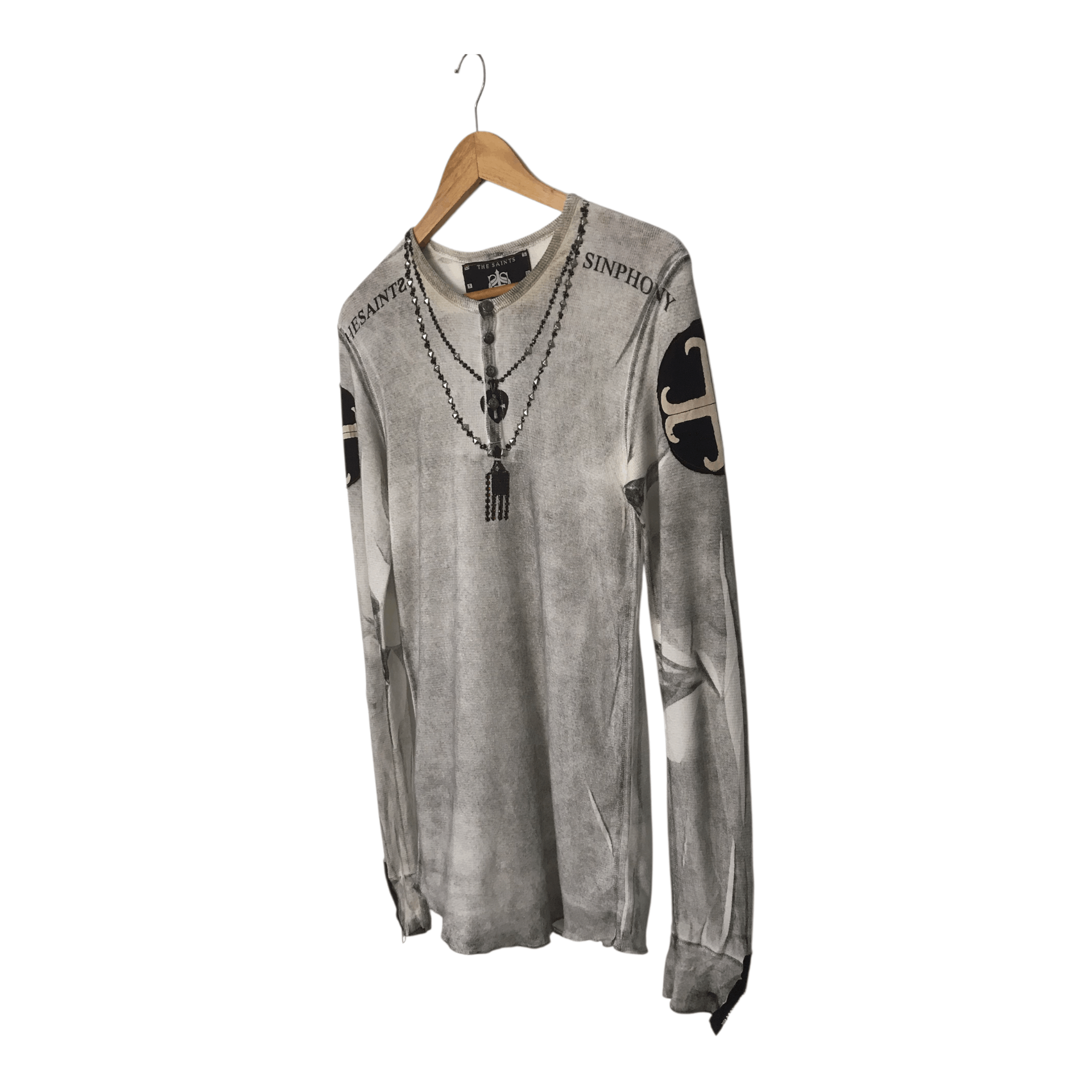 If Six Was Nine The Saint Sinphony distress Long Sleeve Size US XS / EU 42 / 0 - 2 Thumbnail