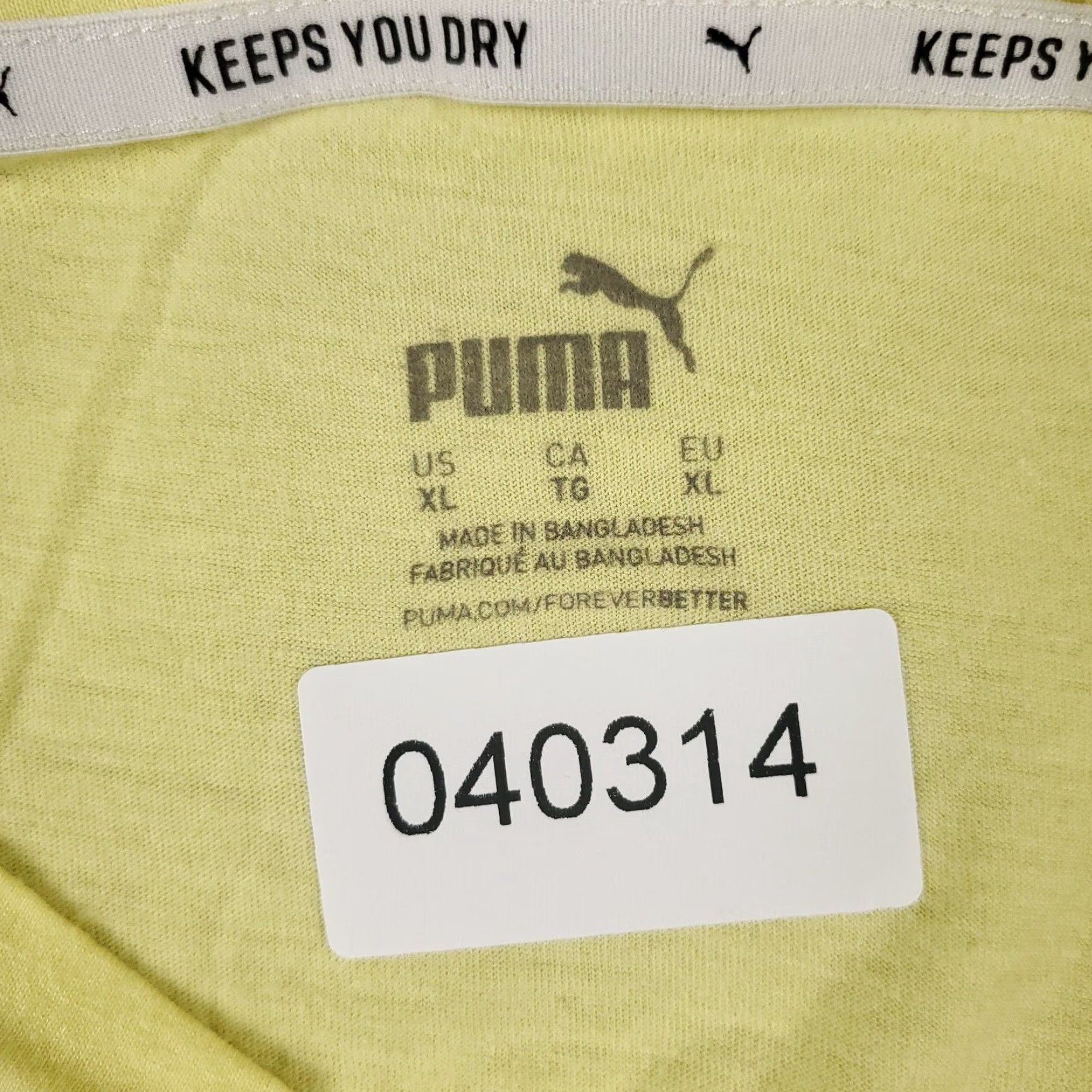 Puma Puma T Shirt Womens XL Beige Short Sleeve Casual Logo Tee Womens Size XL / US 12-14 / IT 48-50 - 7 Thumbnail