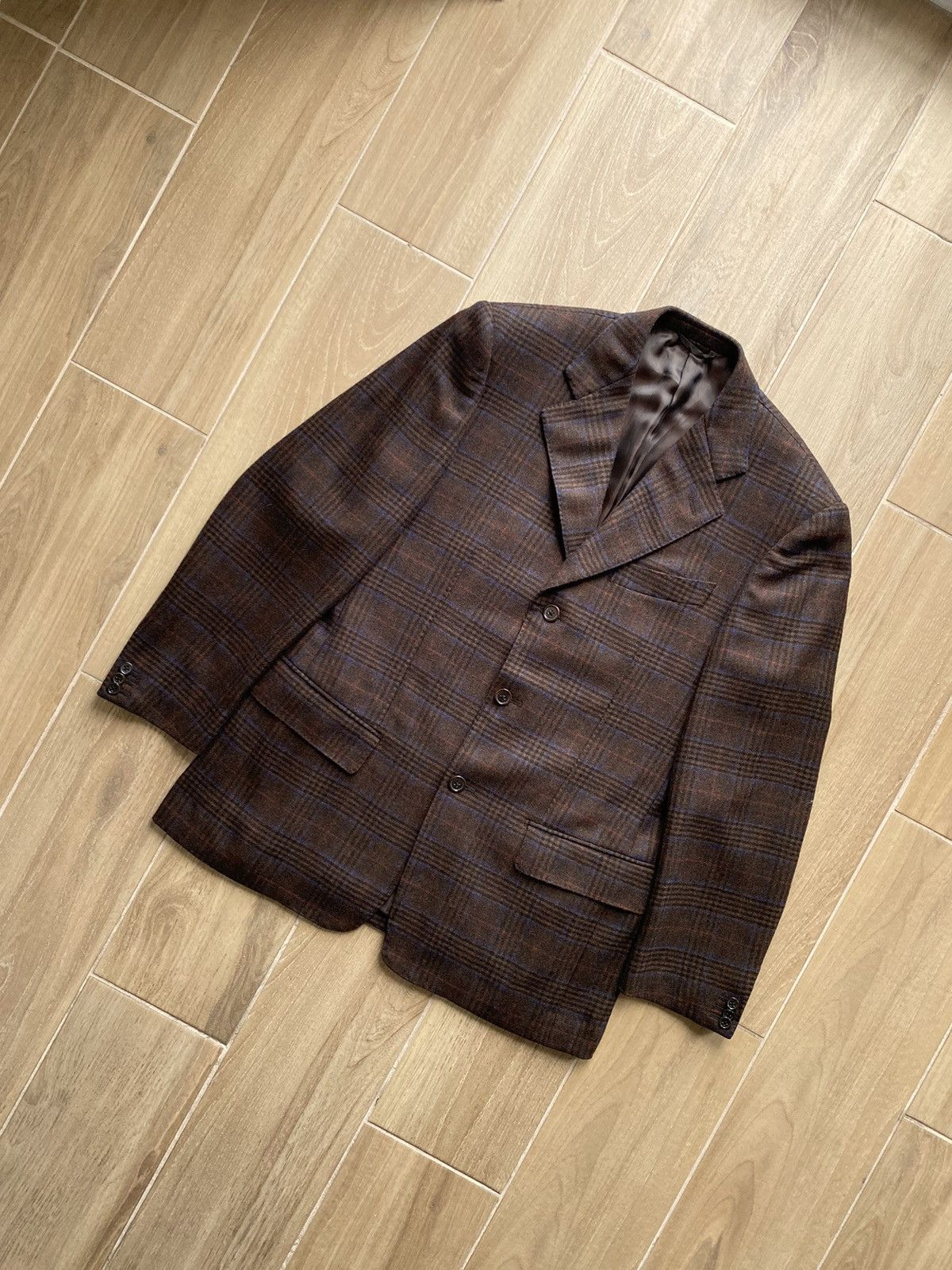Luigi Bianchi Luigi Bianchi 100% Wool Checkered Blazer Size 42R - 2 Thumbnail